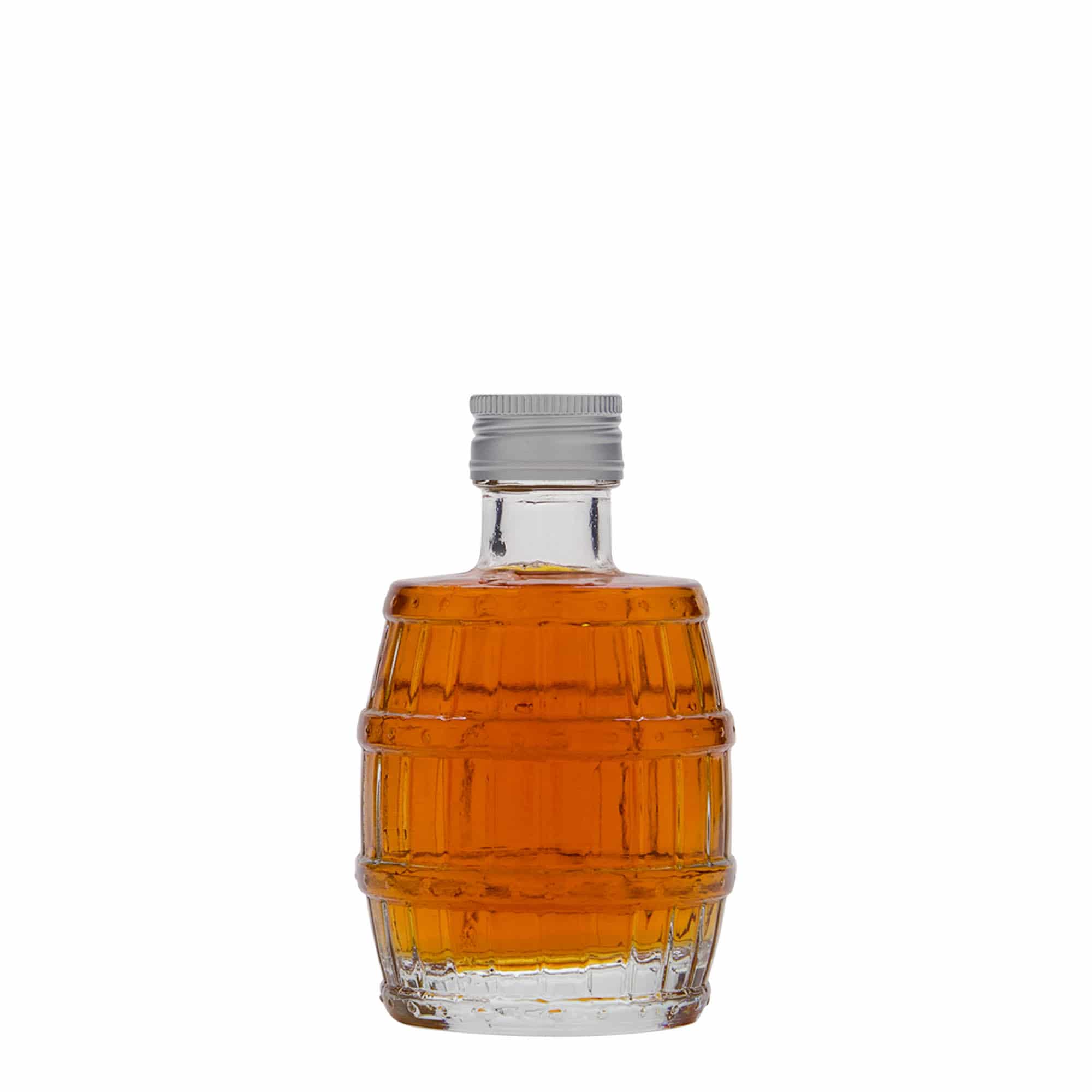 Frasco de vidro de 100 ml 'Barril', boca: PP 24