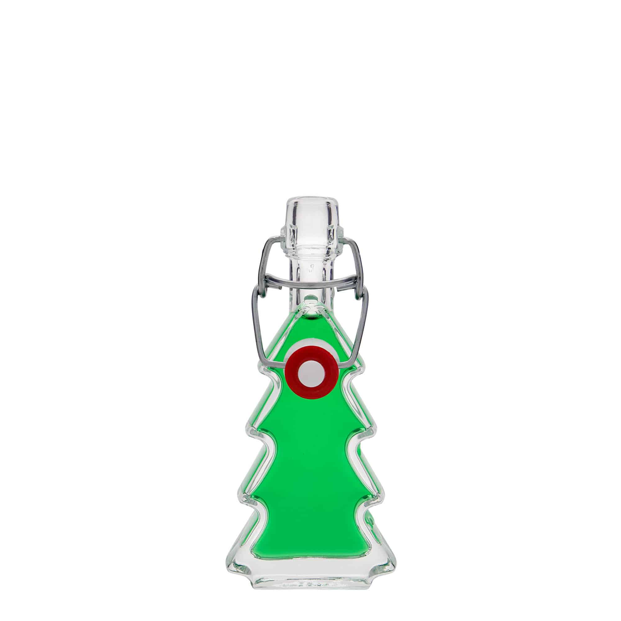 Frasco de vidro de 40 ml 'Árvore de Natal', boca: fecho de alça