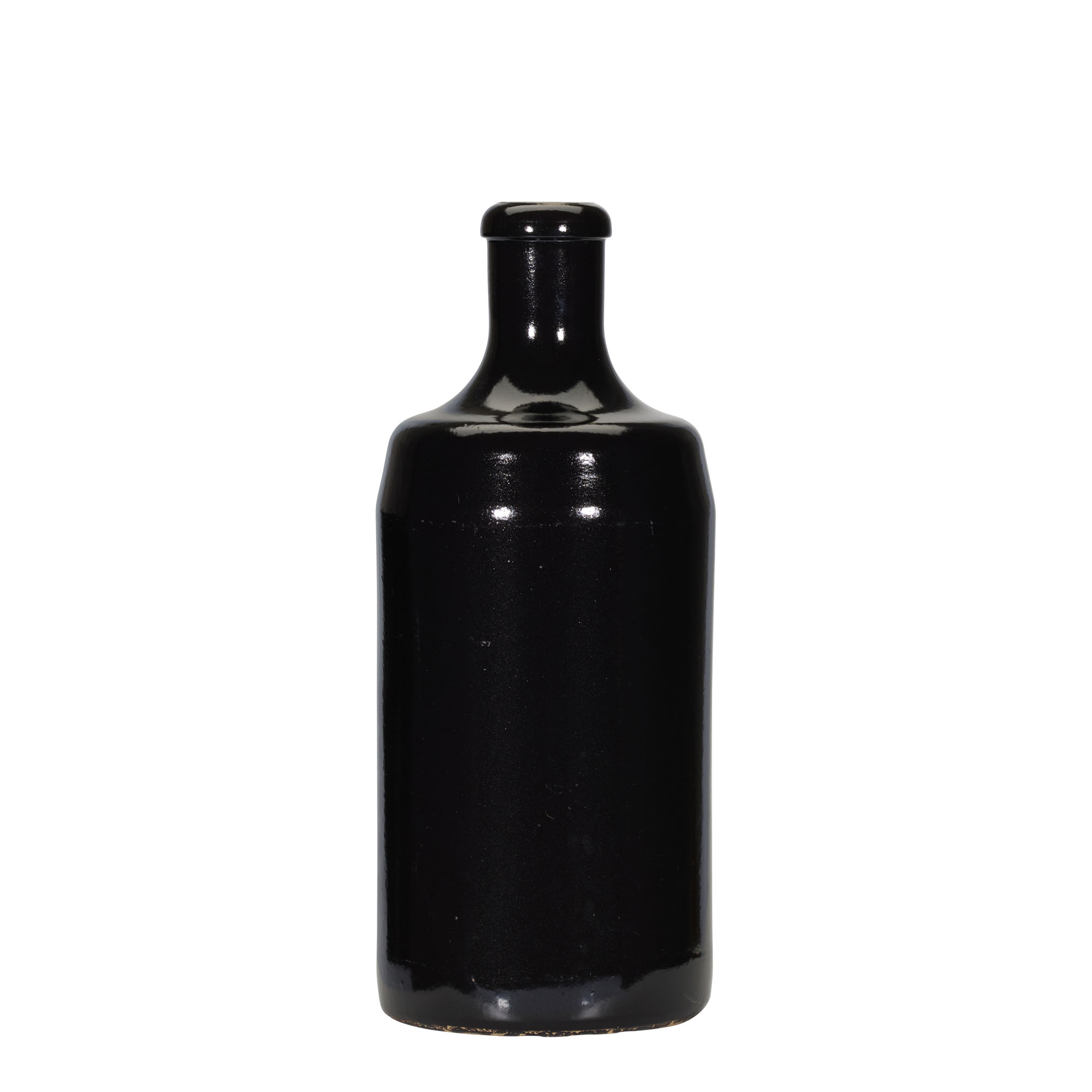 Jarro de barro 700 ml 'Calvados, grés, preto, Boca: Cortiça Jarro de barro 700 ml 'Calvados, grés, preto, Boca: Cortiça
