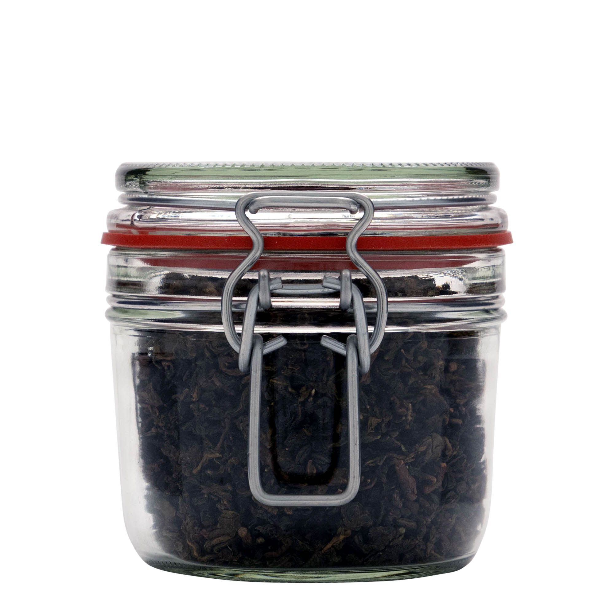 Frasco de vidro com fecho de alavanca e capacidade de 400 ml, boca: fecho de alavanca Frasco de vidro com fecho de alavanca e capacidade de 400 ml, boca: fecho de alavanca
