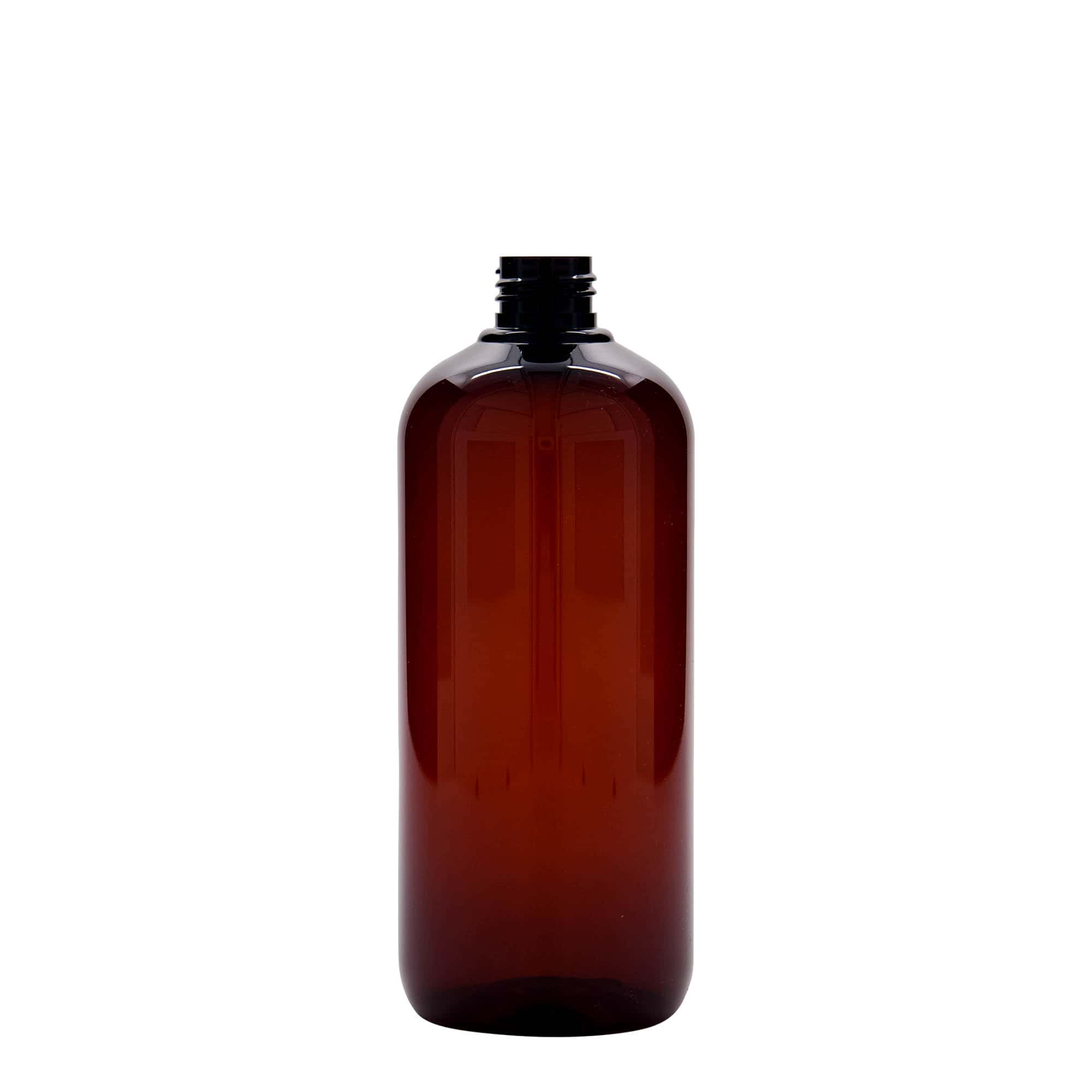 Garrafa de plástico reciclado 500 ml 'Victor's Best', PCR, castanha, bocal: 24/410