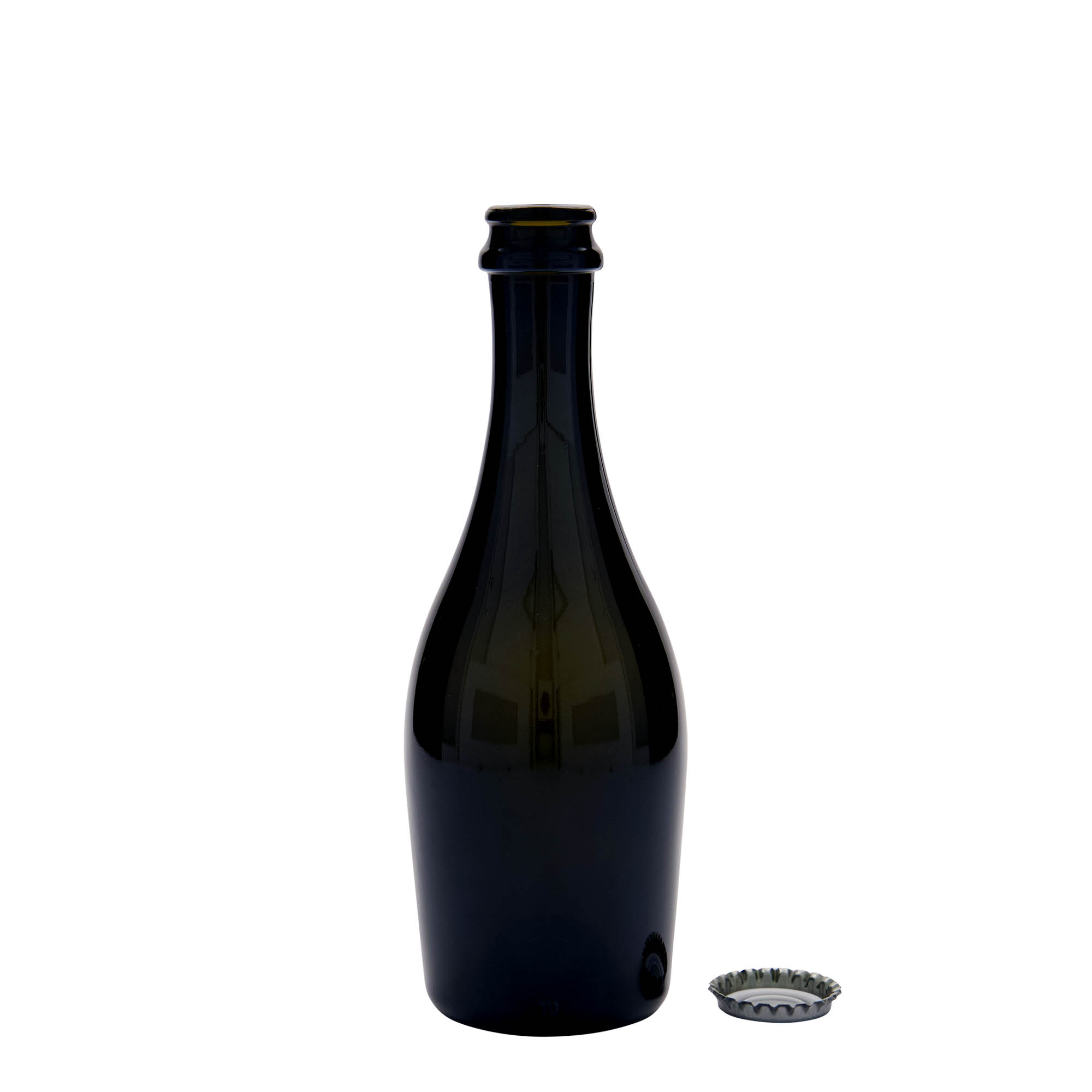 Garrafa de espumante 330 ml 'Carmen', vidro, verde antigo, boca: tampa de coroa