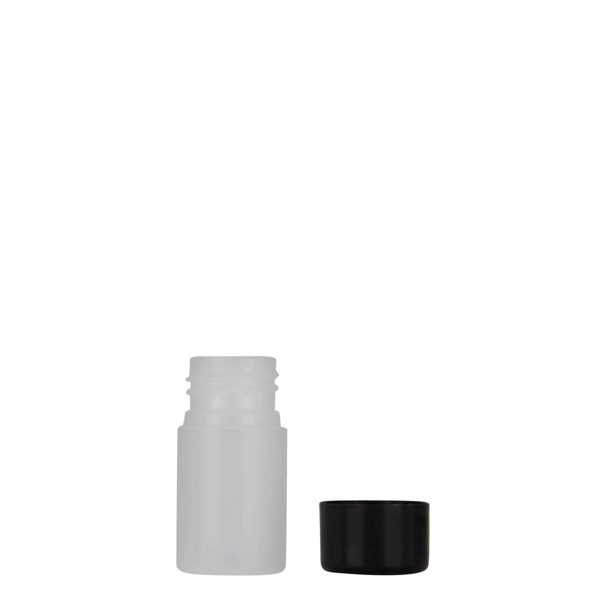 Frasco de plástico de 15 ml 'Tuffy', HDPE, natural, bocal: 24/410