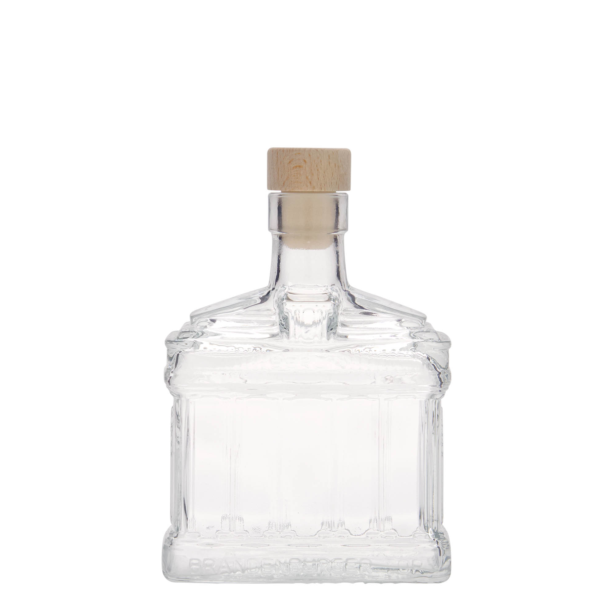 Frasco de vidro de 200 ml 'Portão de Brandemburgo', boca: cortiça