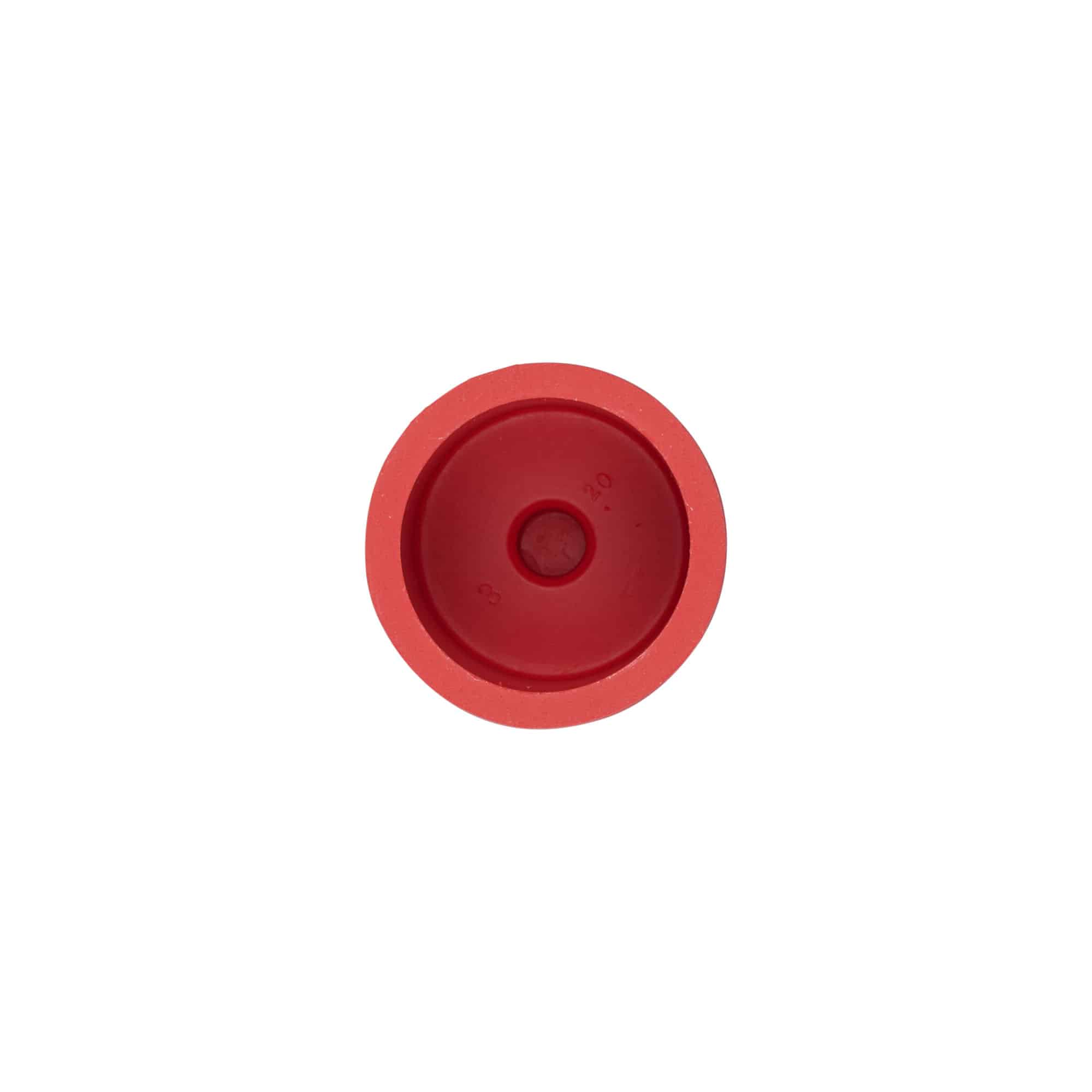 Tampa de ponte Tipo 3, borracha, vermelha