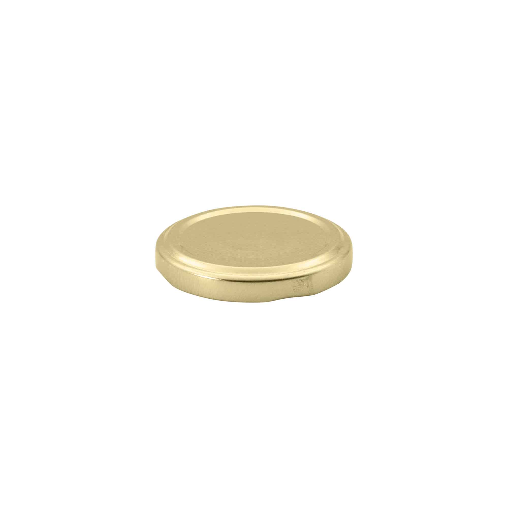 Tampa Twist-Off, folha de flandres, dourado, para boca: TO 58 Tampa Twist-Off, folha de flandres, dourado, para boca: TO 58