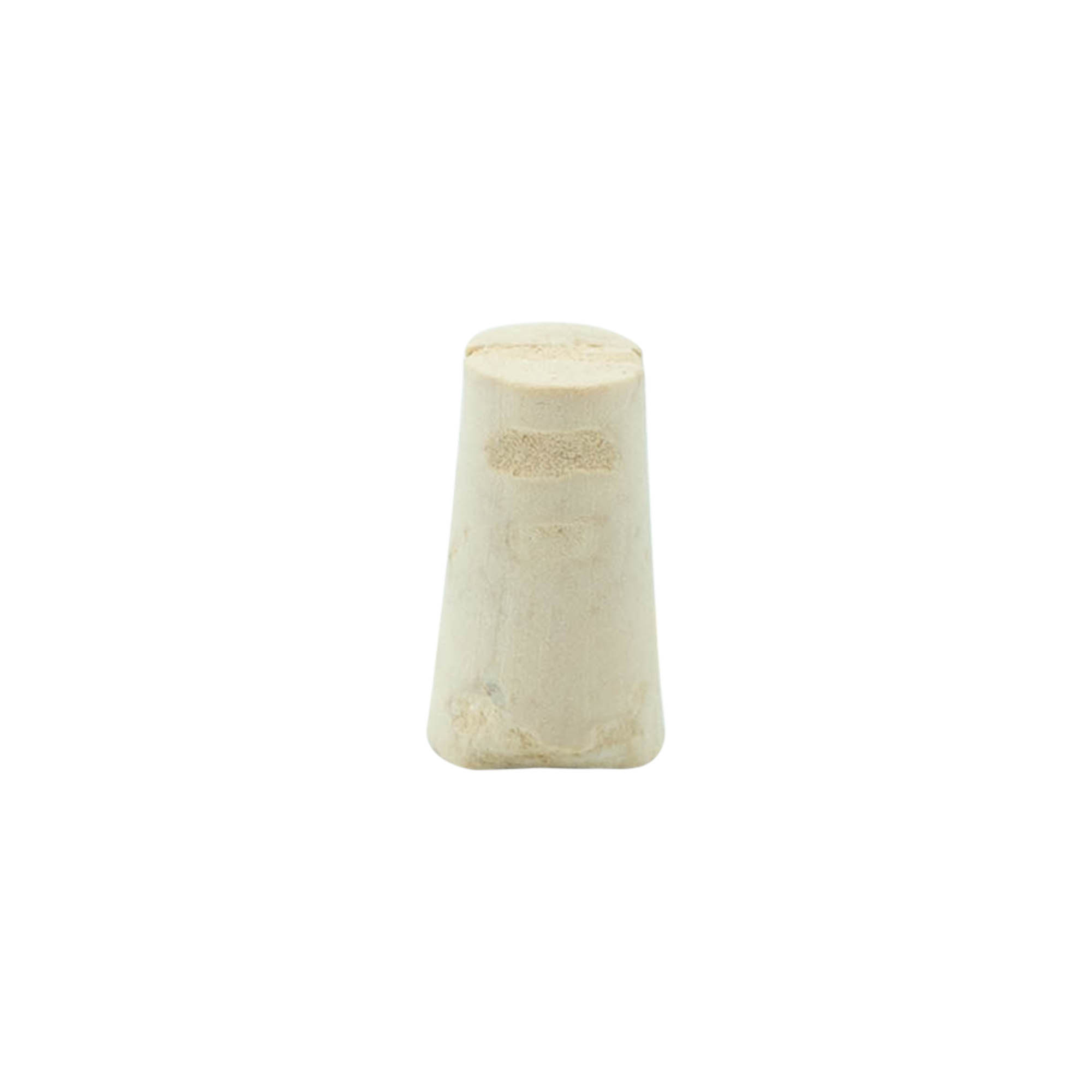 Rolha cónica 9-12 x 22, cortiça natural, branqueada, para boca: cortiça