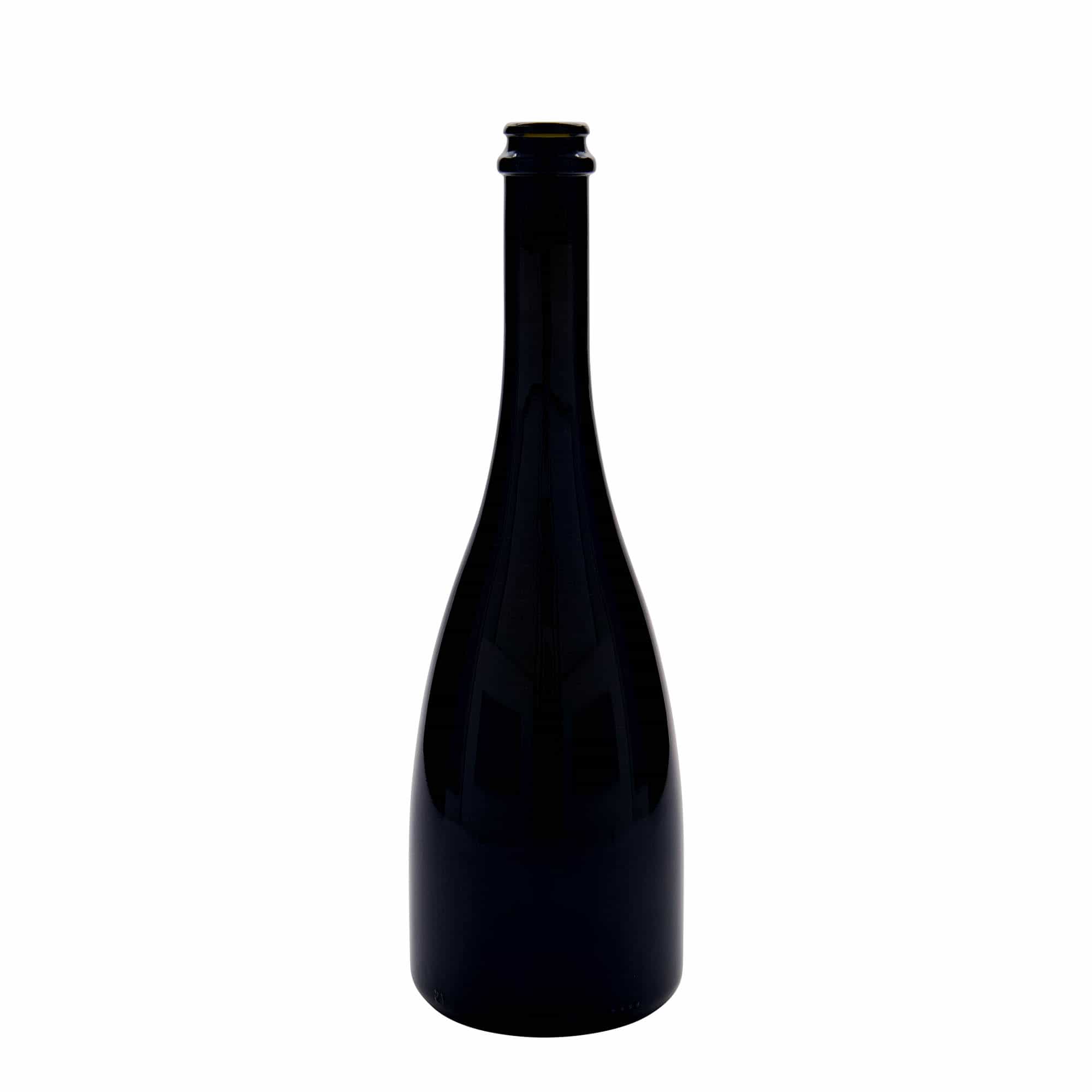 750 ml Garrafa de champanhe e de cerveja 'Tosca', vidro, verde antigo, boca: Tampas coroa 750 ml Garrafa de champanhe e de cerveja 'Tosca', vidro, verde antigo, boca: Tampas coroa