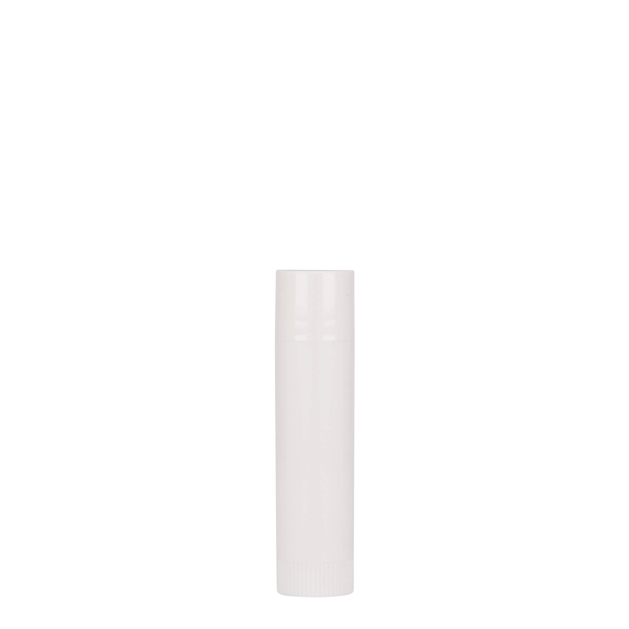 Cápsula de batom de 6 ml, plástico PP, branca Cápsula de batom de 6 ml, plástico PP, branca