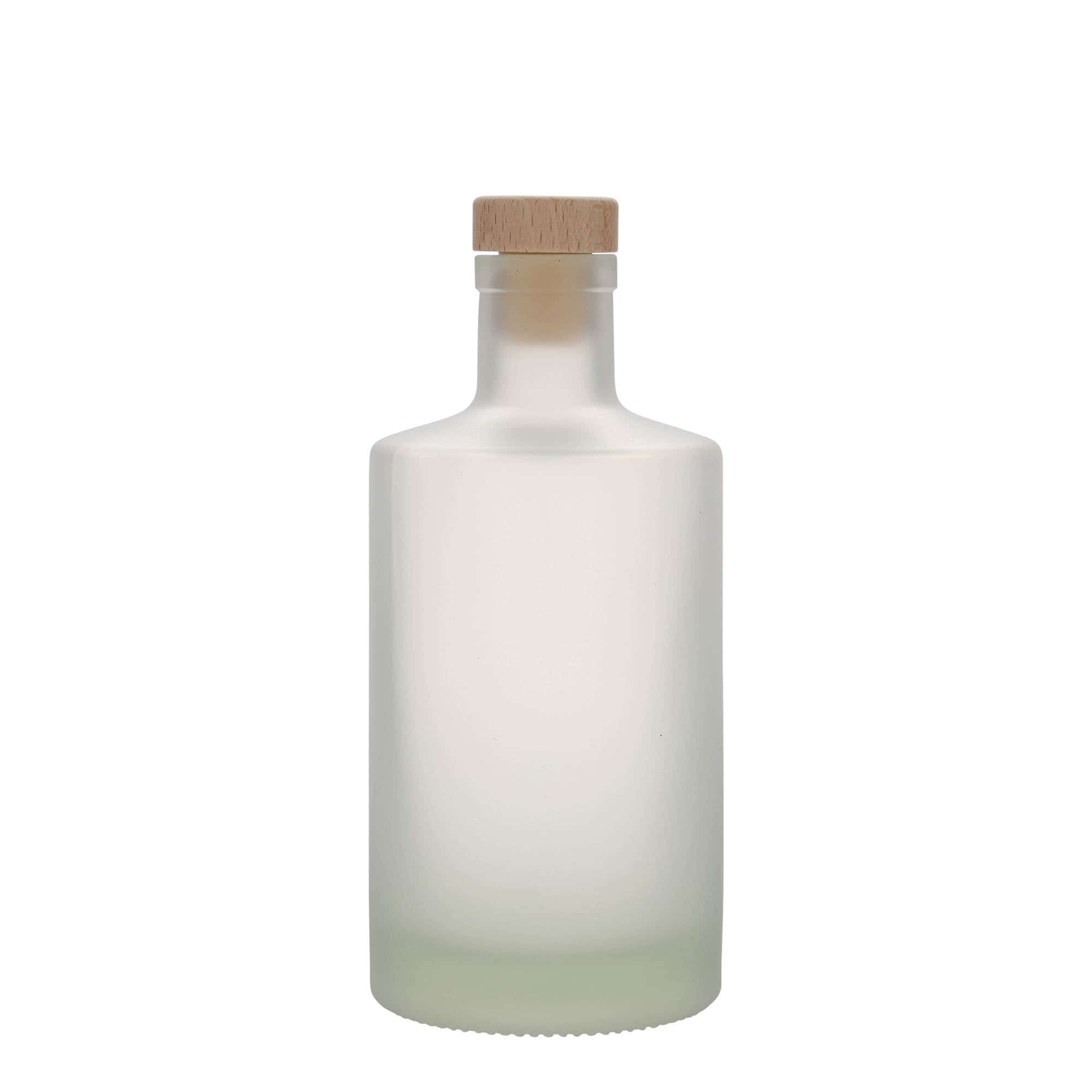 500 ml Garrafa de vidro 'Caroline', gelo, boca: Cortiça