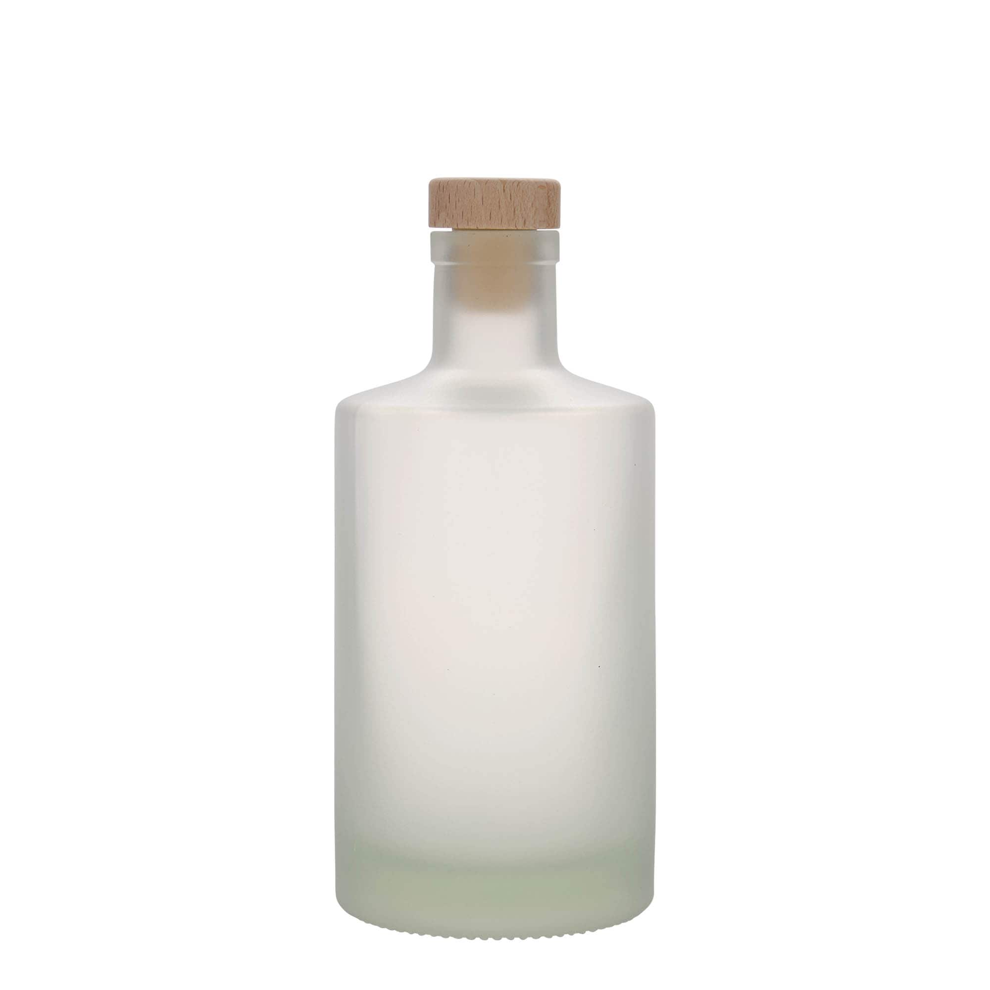 Garrafa de vidro de 500 ml 'Caroline', congelada, boca: cortiça
