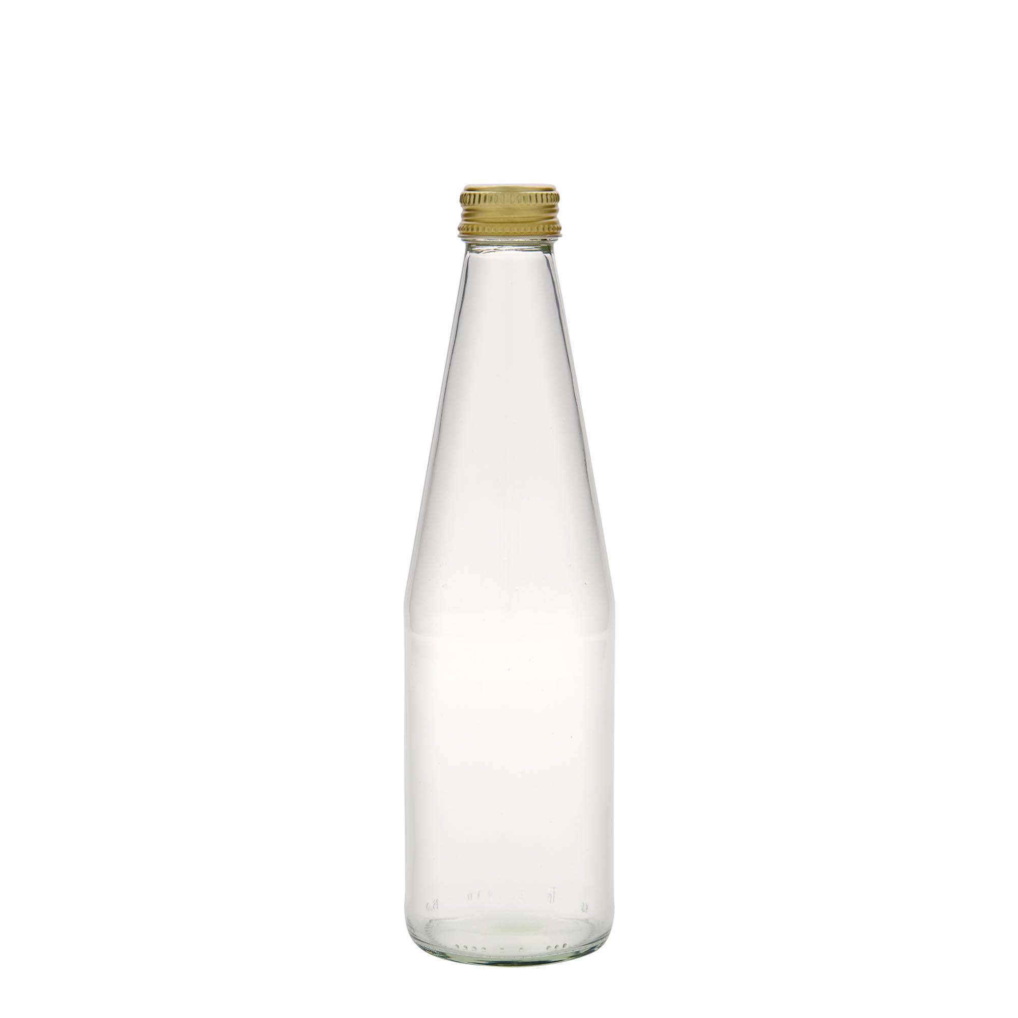 330 ml Garrafa universal em forma de cenoura, vidro, boca: PP 28 330 ml Garrafa universal em forma de cenoura, vidro, boca: PP 28