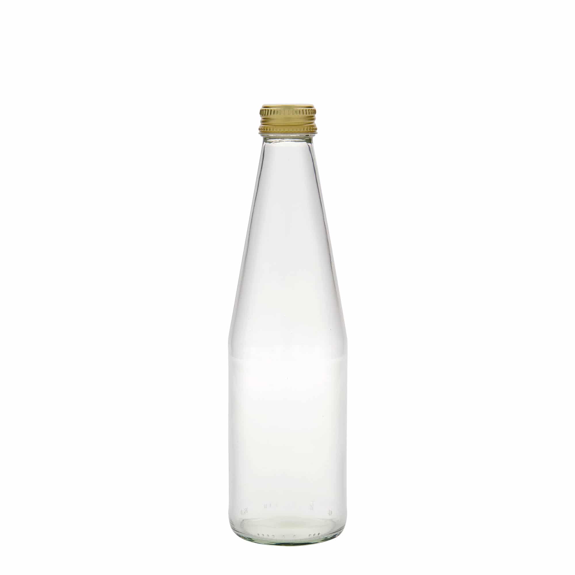 330 ml Garrafa universal em forma de cenoura, vidro, boca: PP 28