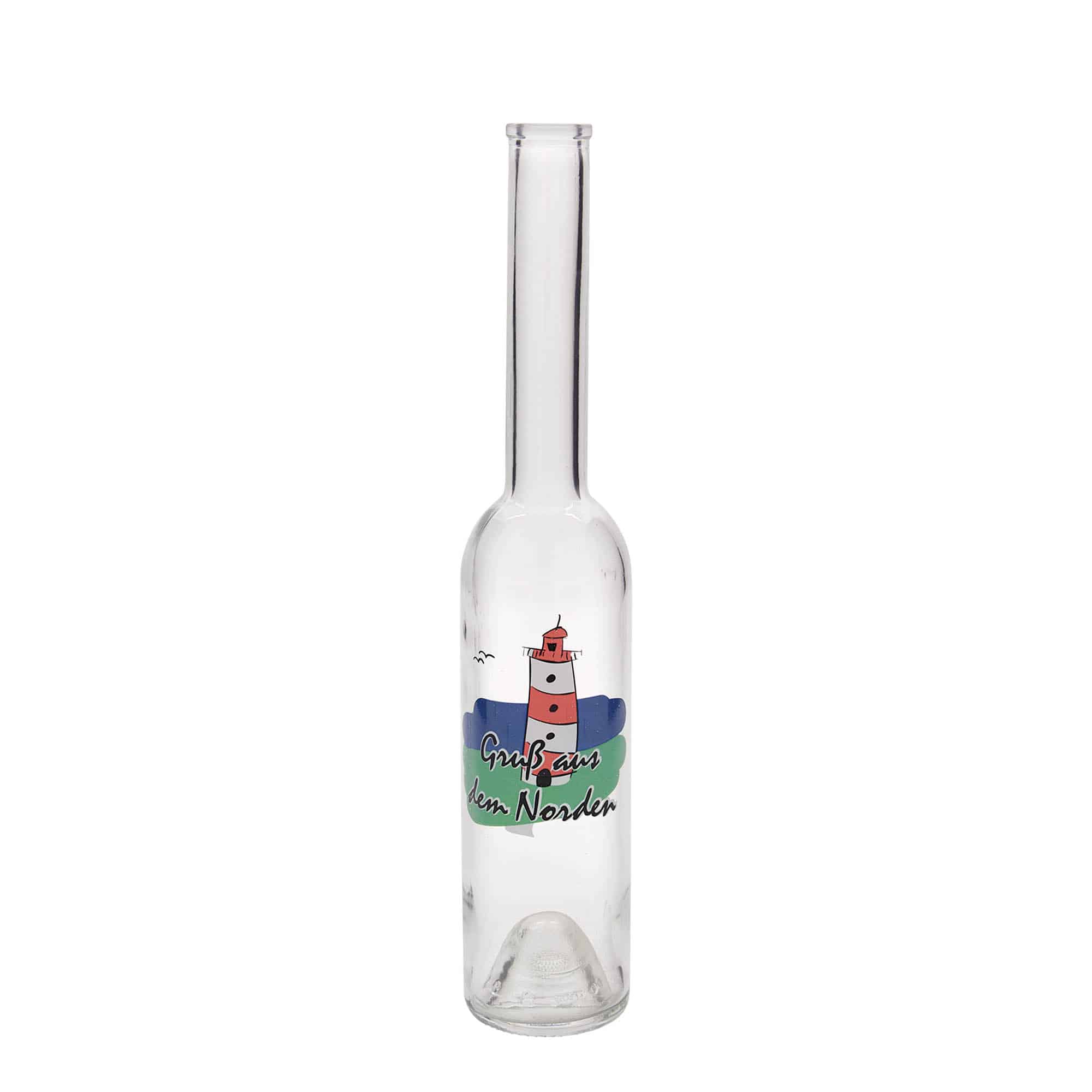 350 ml Garrafa de vidro 'Opera', Motivo: Norte, boca: Cortiça 350 ml Garrafa de vidro 'Opera', Motivo: Norte, boca: Cortiça