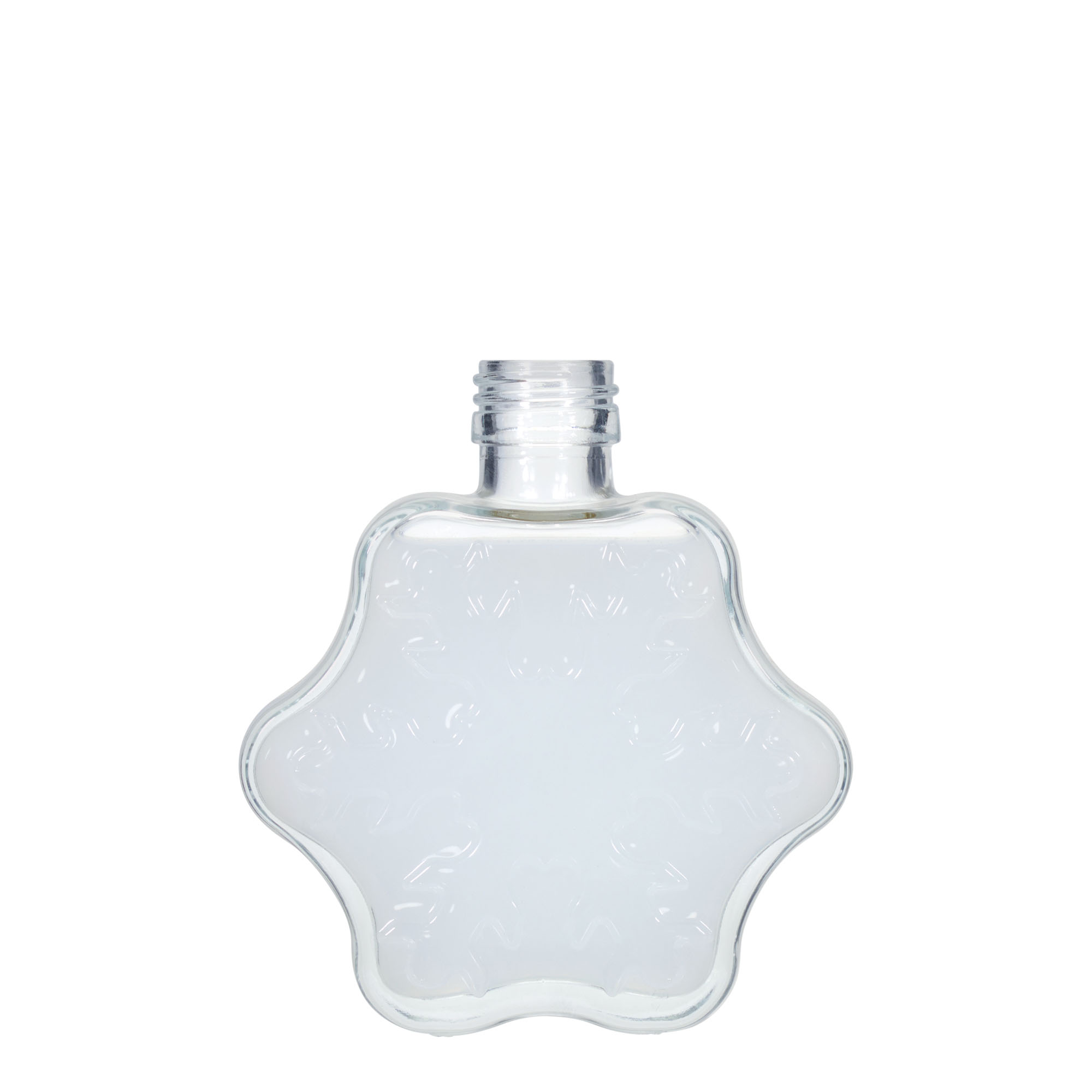 Garrafão de vidro de 200 ml 'Floco de neve', bocal: PP 28