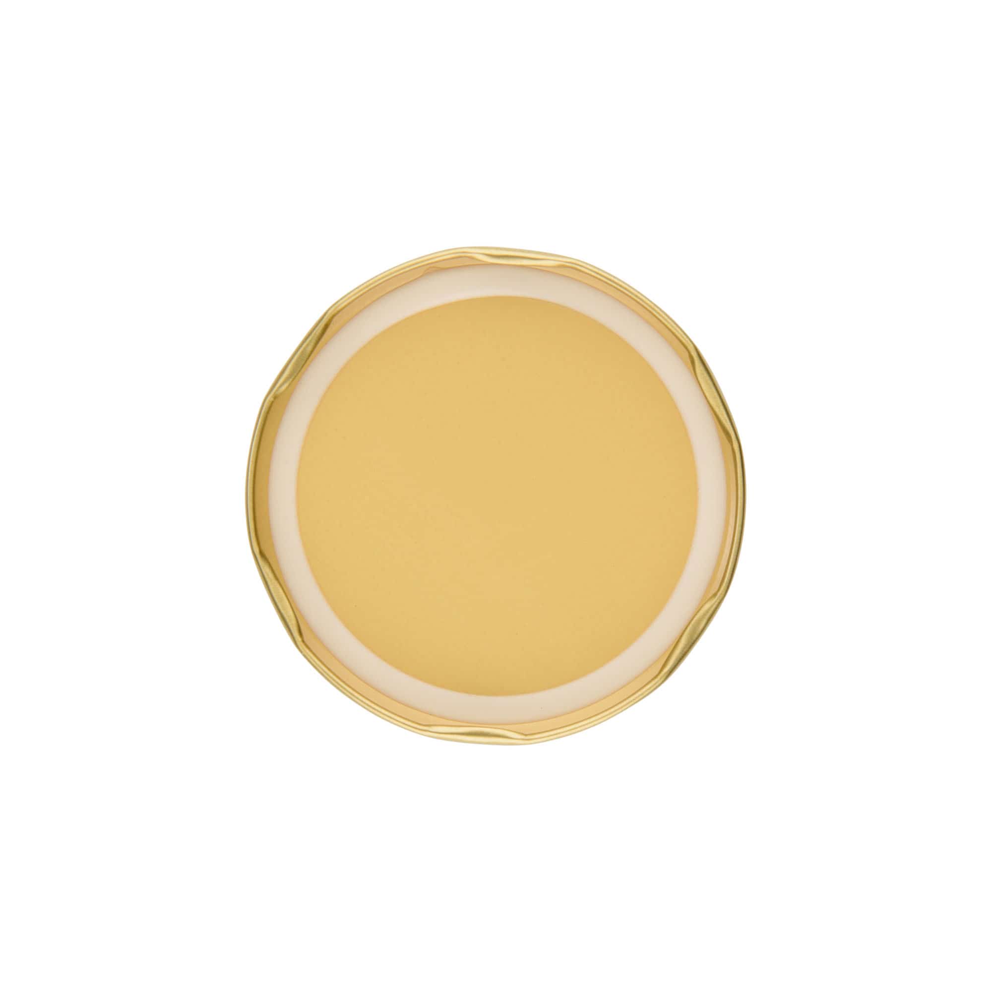 Tampa Twist-Off, folha de flandres, ouro, para boca: TO 82