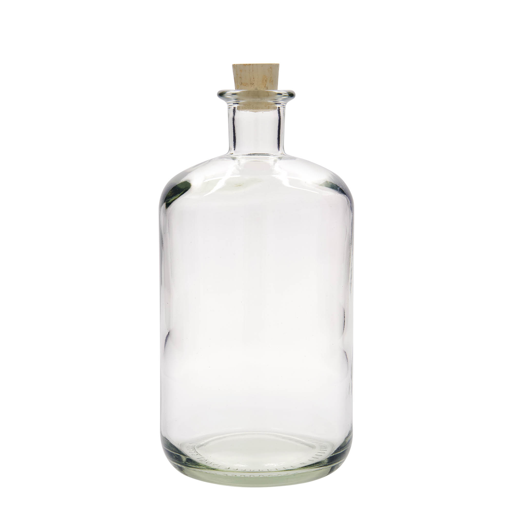 Frasco de vidro de 1.500 ml para farmacêutico, bocal: cortiça