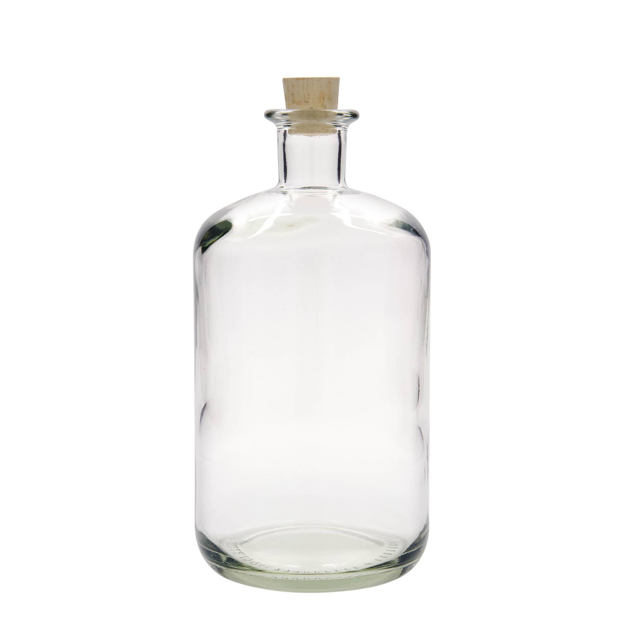 Frasco de vidro de 1.500 ml para farmacêutico, bocal: cortiça