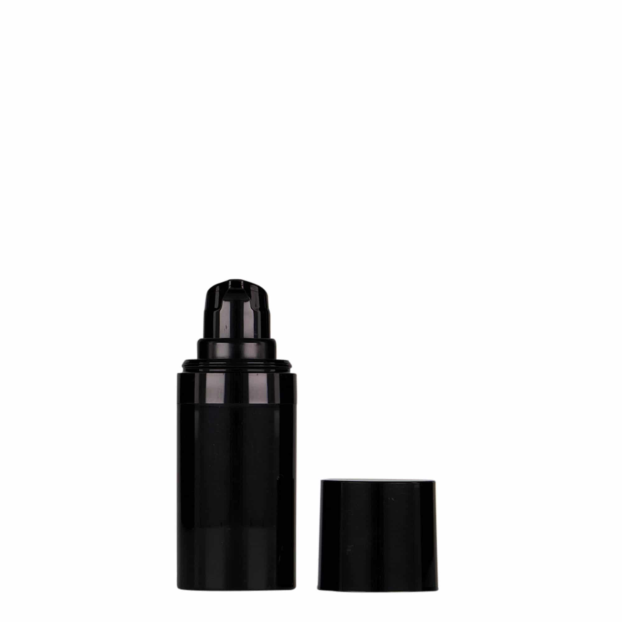 Dispensador Airless de 15 ml 'Micro', plástico PP, preto