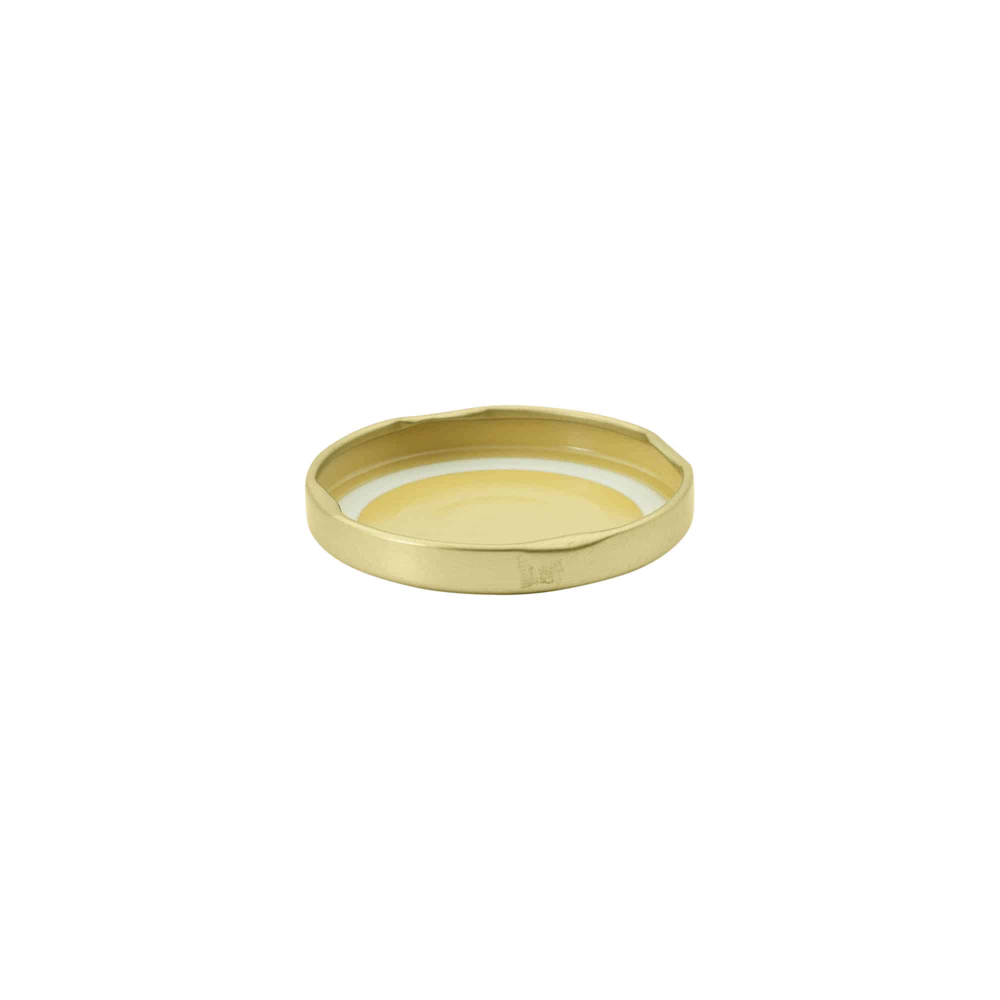 Tampa Twist-Off, folha de flandres, dourado, para boca: TO 58