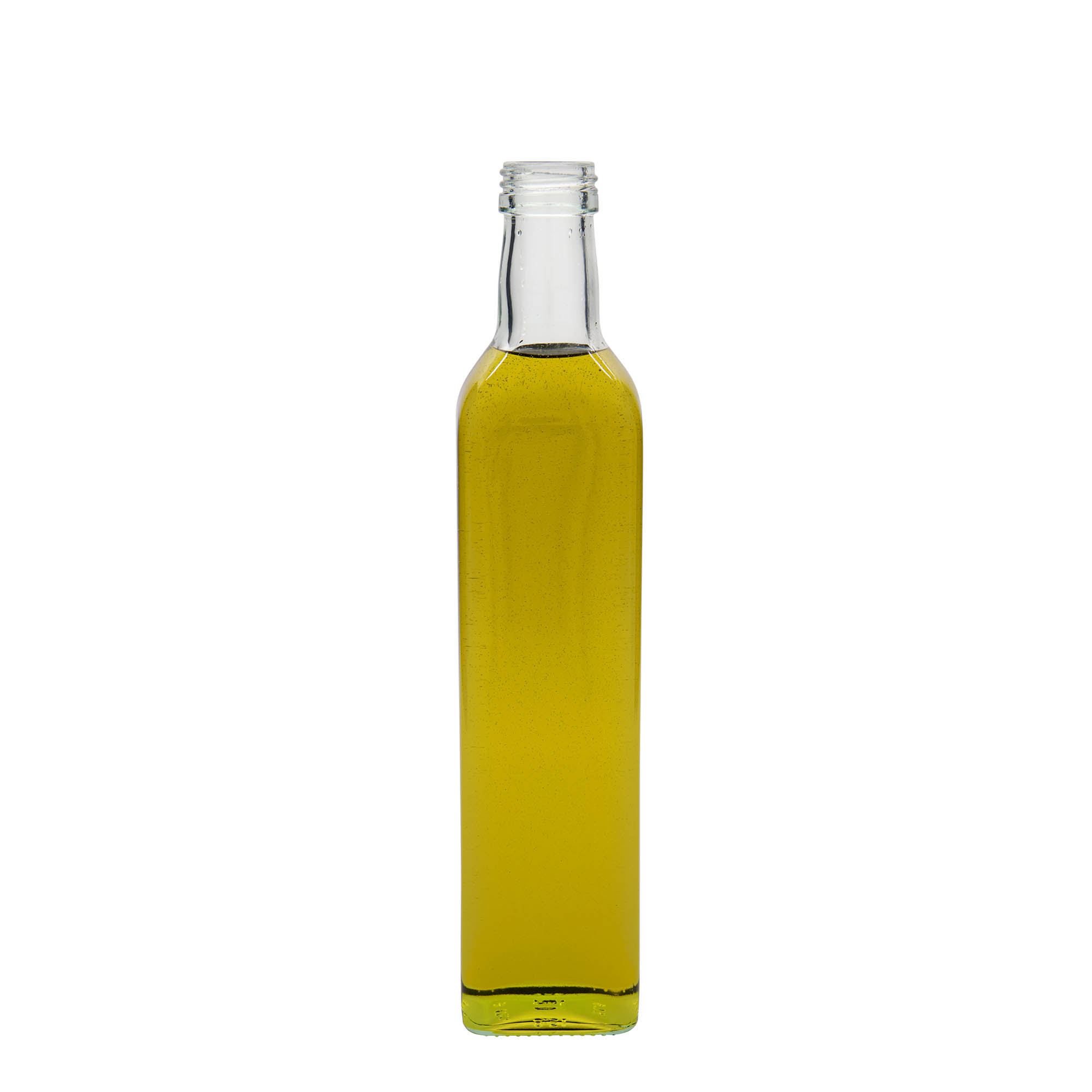 Garrafa de vidro 500 ml 'Marasca', quadrada, boca: PP 31,5 Garrafa de vidro 500 ml 'Marasca', quadrada, boca: PP 31,5