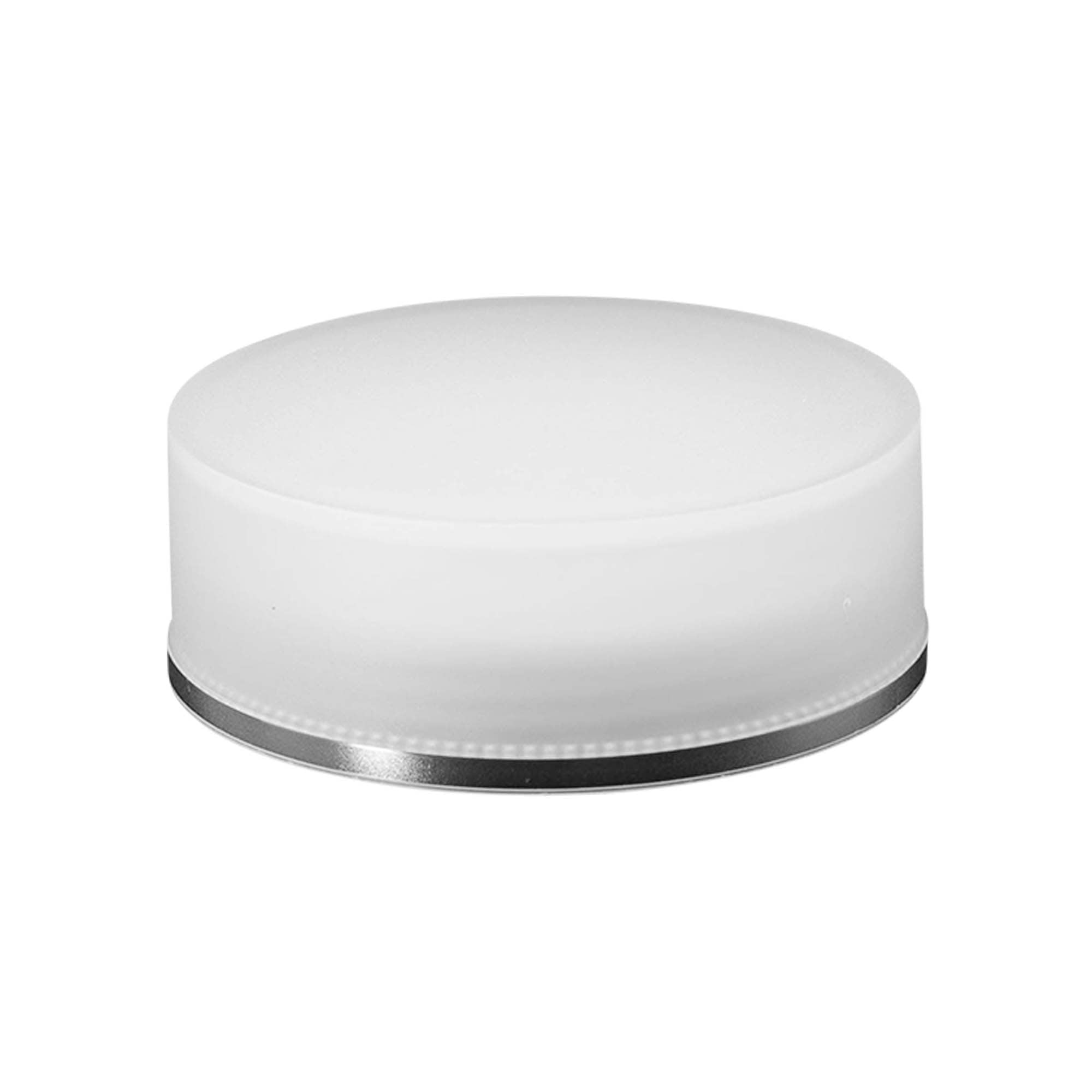 Tampa de rosca 'Edição Clear/Platin', plástico PP, branca, para abertura: 53/2P