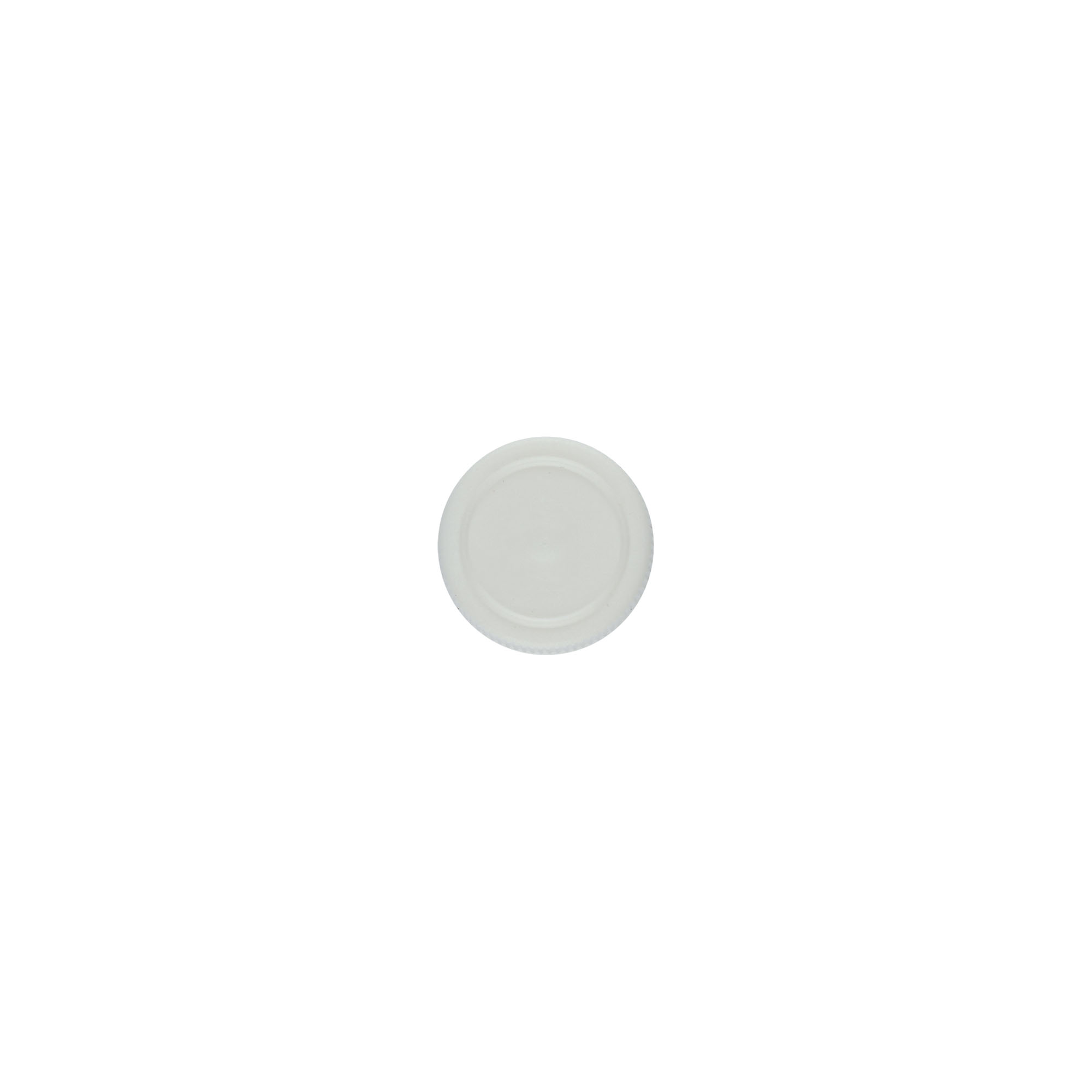 Tampa de rosca para tubos PET, plástico, branco Tampa de rosca para tubos PET, plástico, branco
