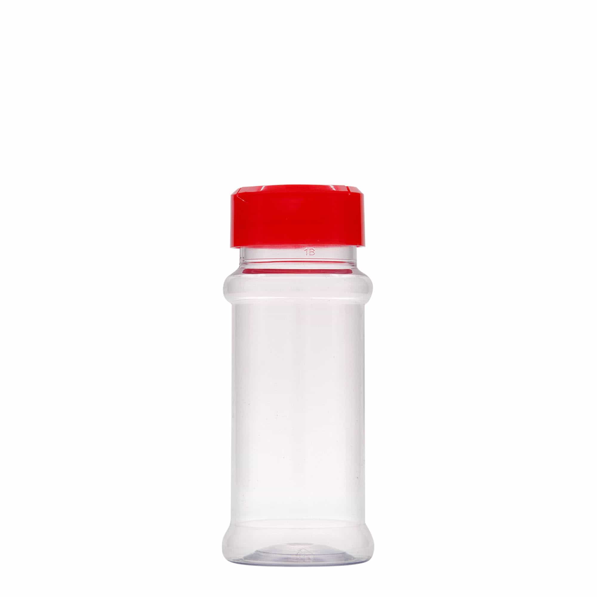Frasco de especiarias PET de 100 ml, plástico, boca: 38/400