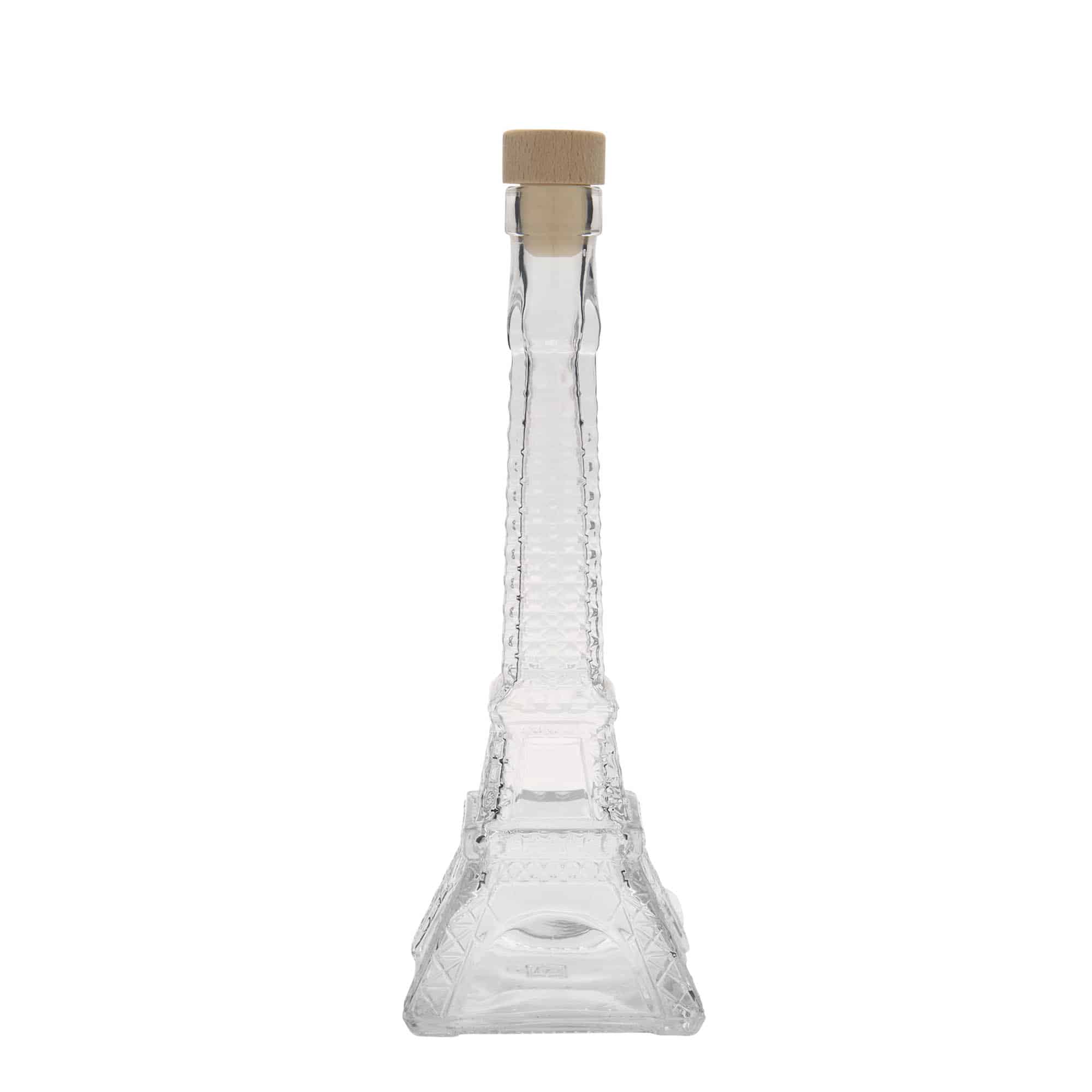 Garrafa de vidro de 200 ml 'Torre Eiffel', abertura: cortiça