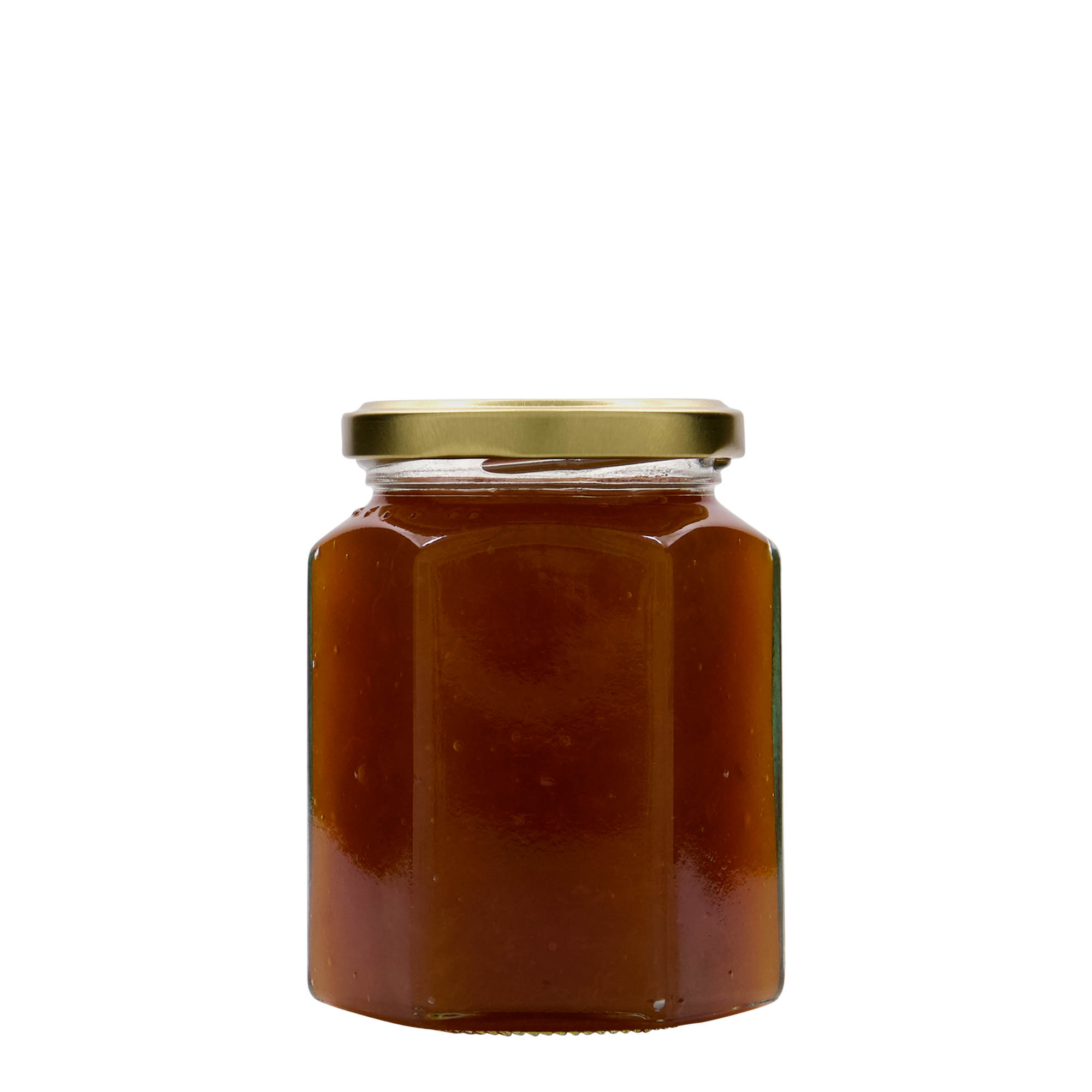 288 ml frasco hexagonal, boca: Twist-Off (TO 63) 288 ml frasco hexagonal, boca: Twist-Off (TO 63)