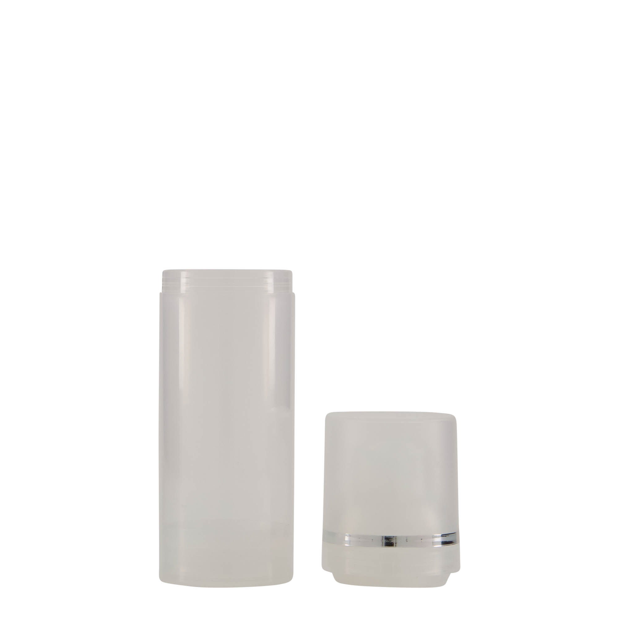 Doseador Airless 50 ml 'Mezzo', plástico PP, natural