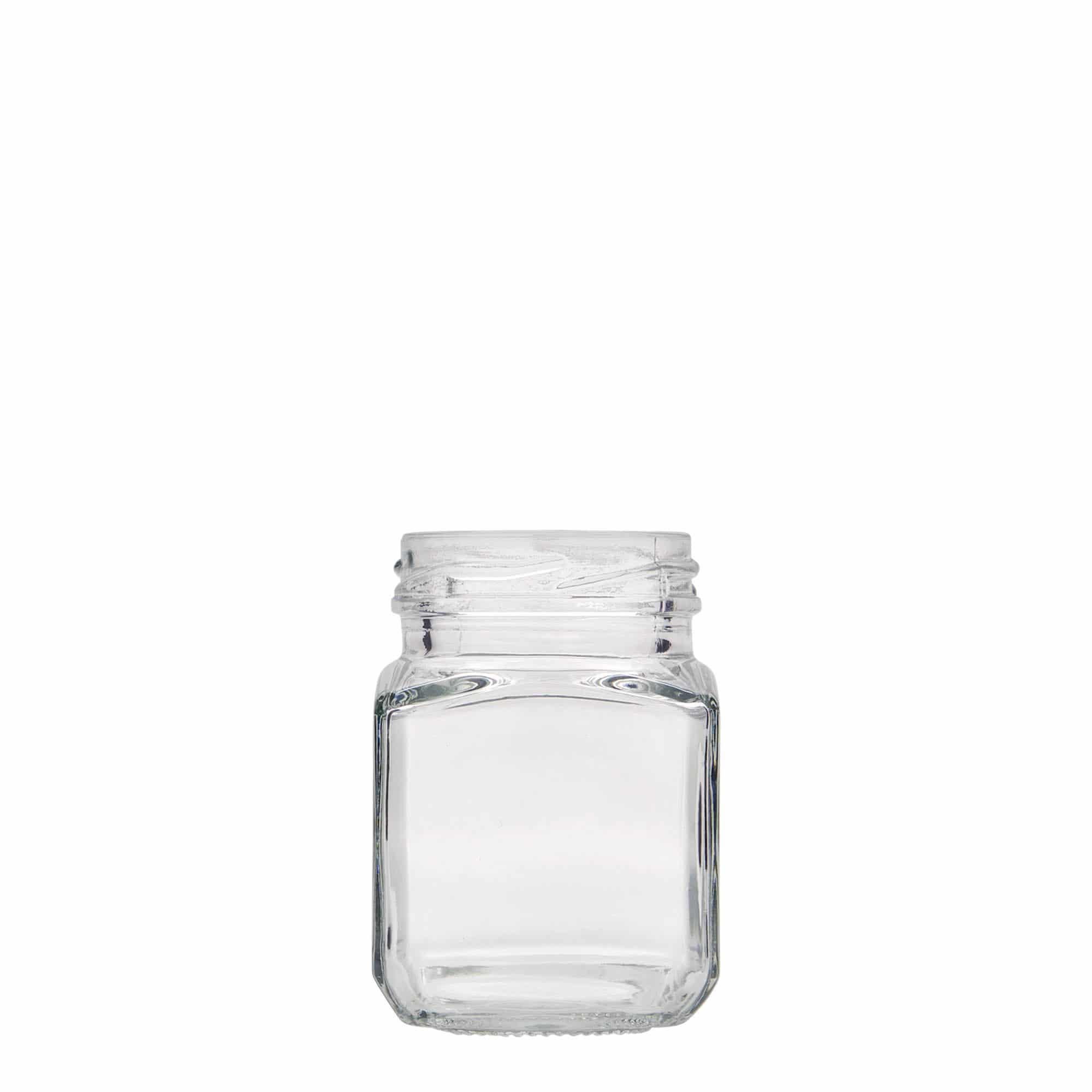106 ml vidro quadrado, boca: Twist-Off (TO 48)