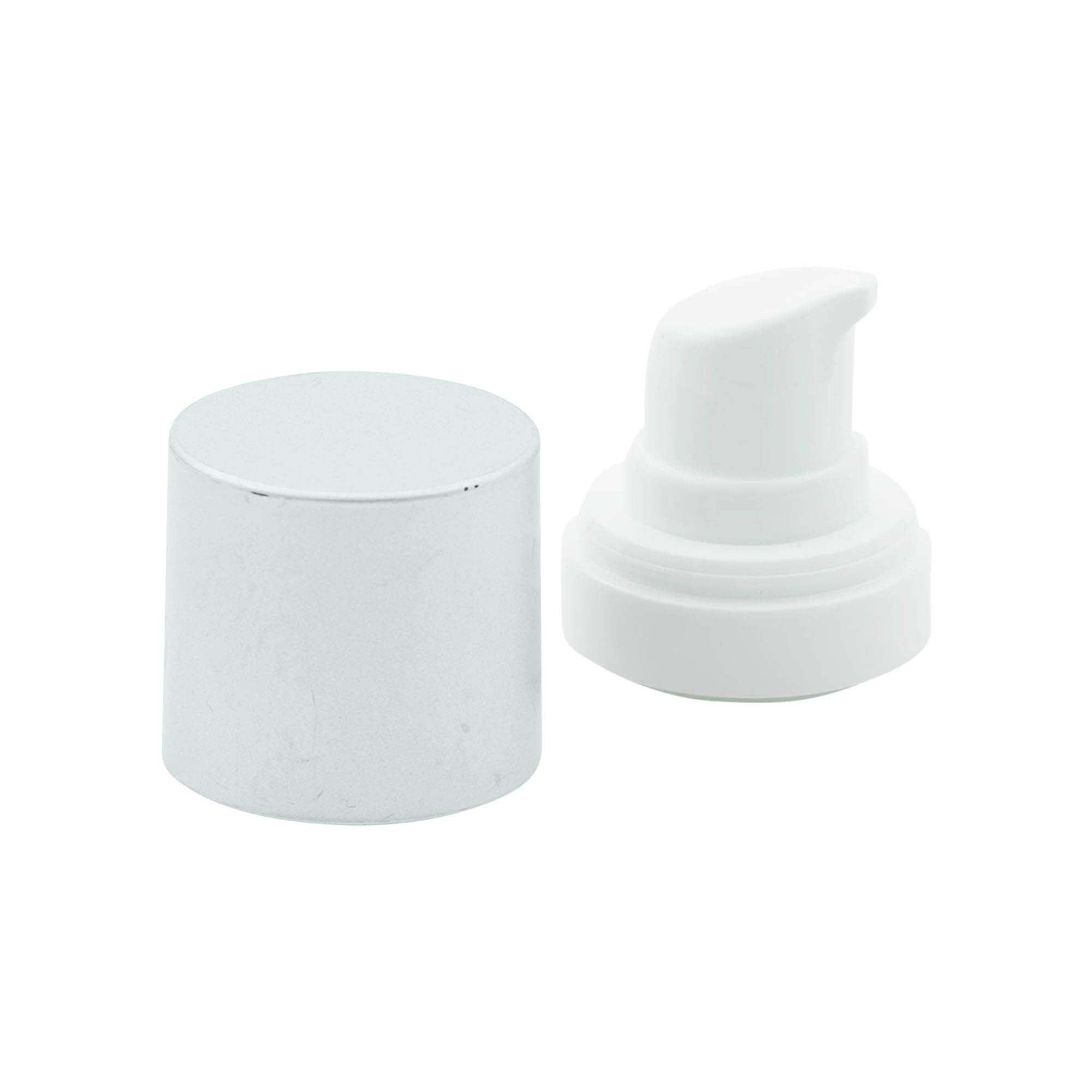 Cabeça de bomba dispensadora Airless 'Micro', plástico PP, prateado