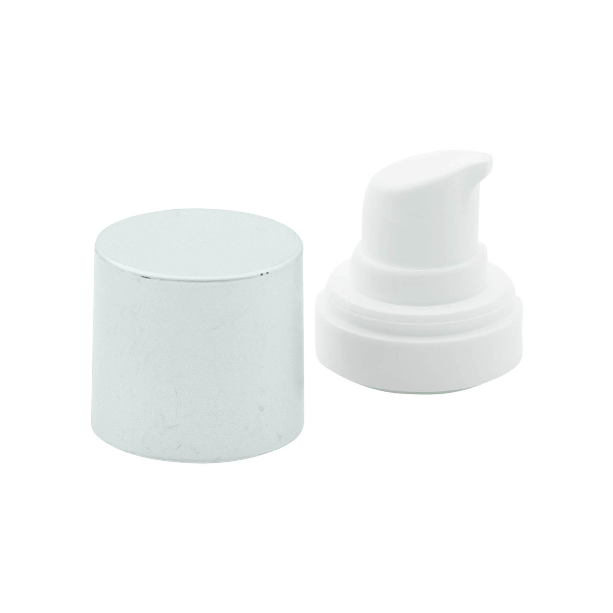 Cabeça de bomba dispensadora Airless 'Micro', plástico PP, prateado