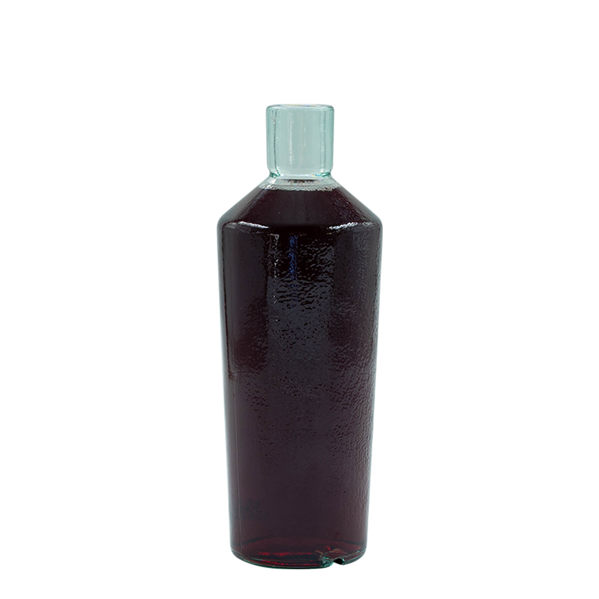 Garrafa de vidro artesanal 700 ml 'Primal', Boca: Cortiça