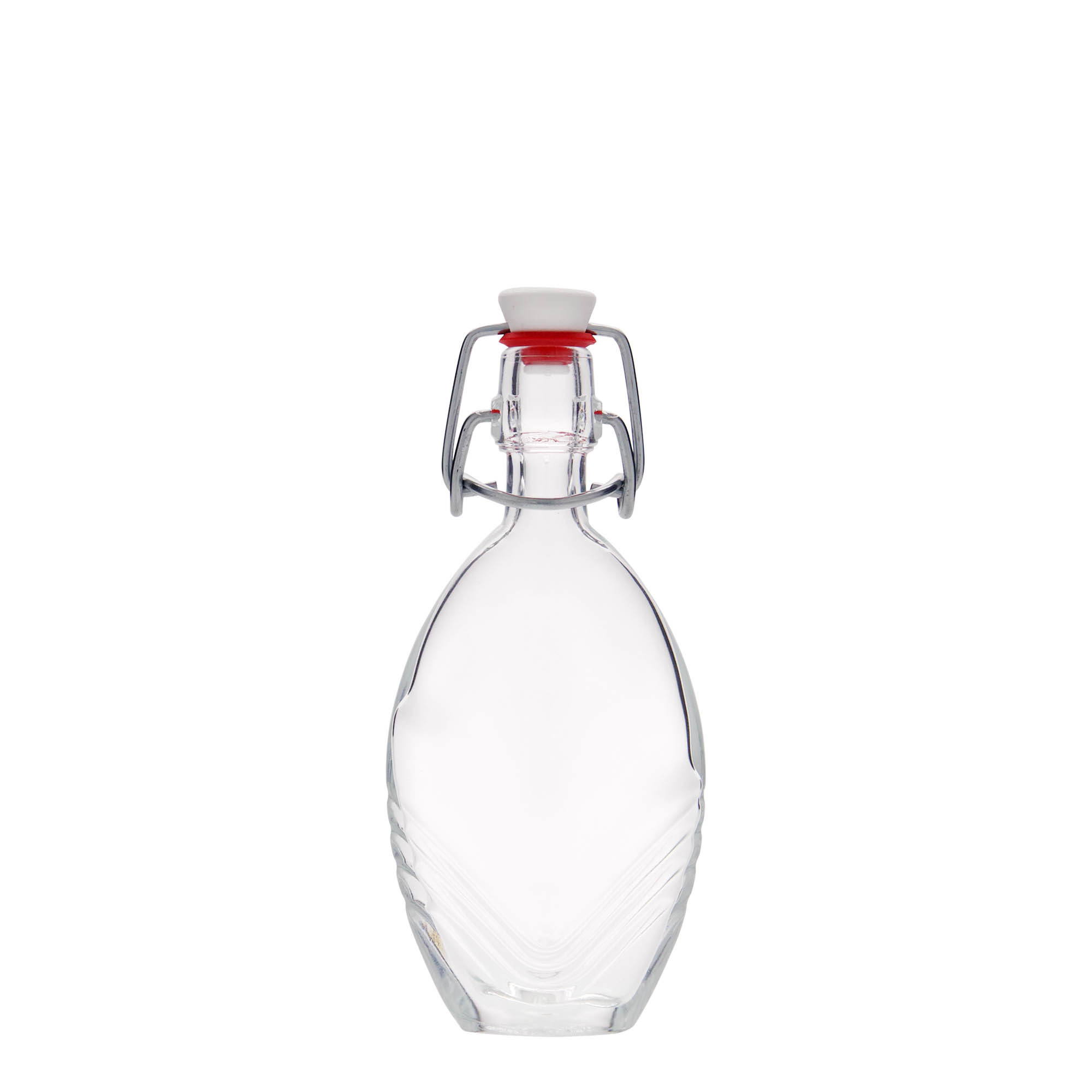 Frasco de vidro de 40 ml 'Florence', oval, boca: fecho de mola Frasco de vidro de 40 ml 'Florence', oval, boca: fecho de mola