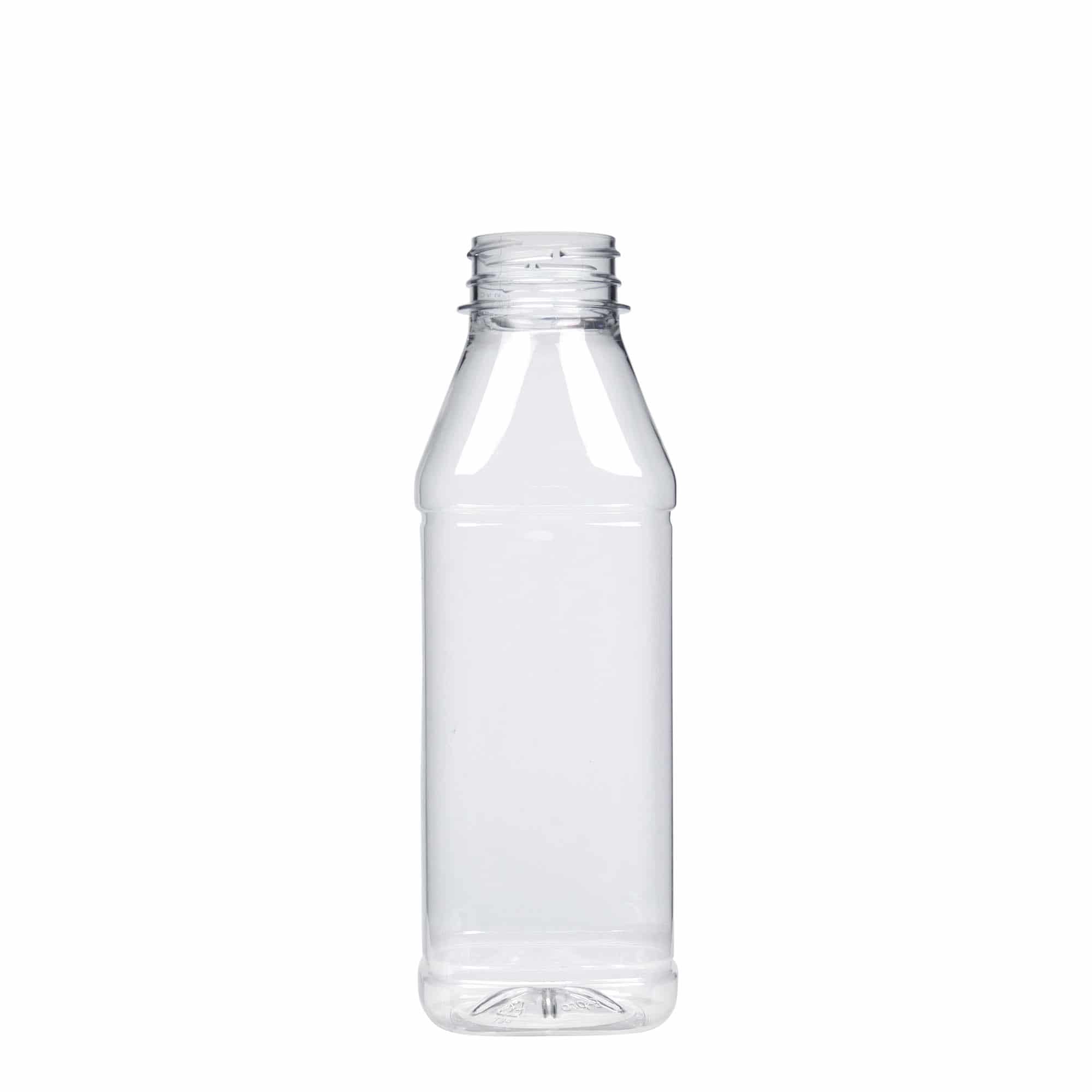 500 ml Garrafa PET 'Milk and Juice Carré',quadrada, plástico, boca: 38 mm