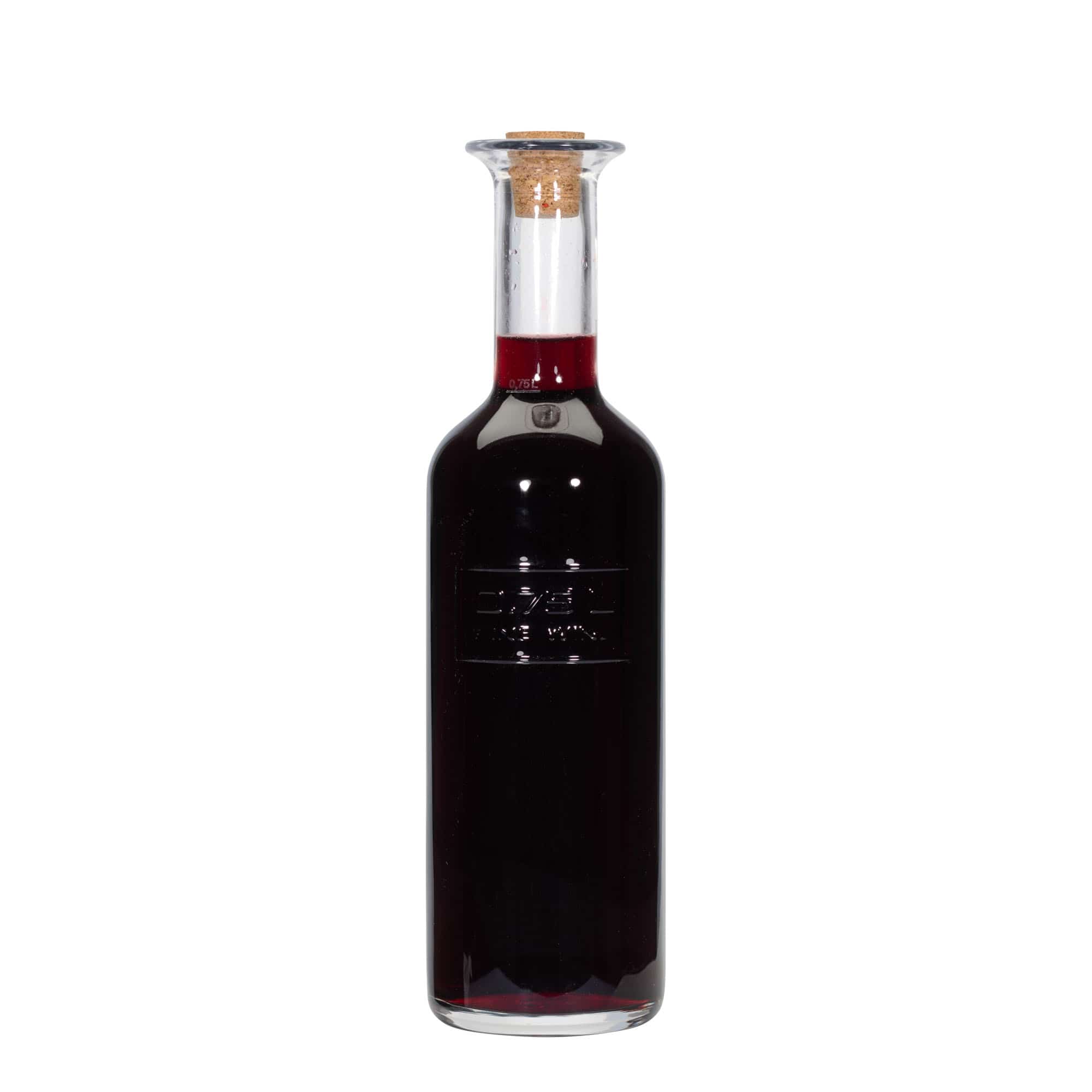 Garrafa de vidro de 750 ml 'Optima Fine Wine', boca: cortiça