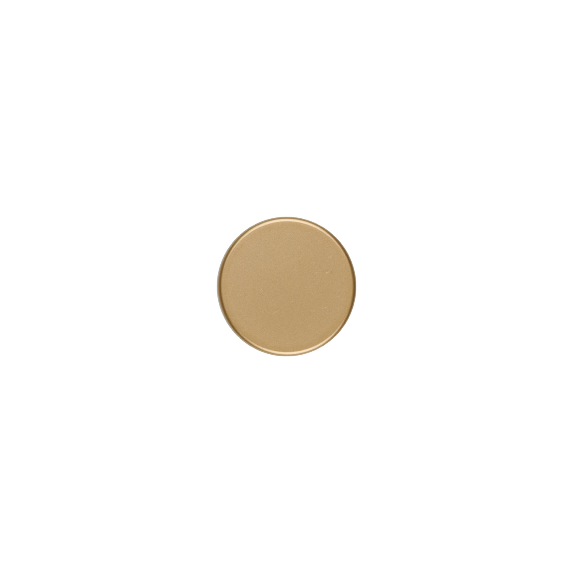 Tampa de rosca, plástico ABS, dourado fosco, para bocal: GPI 33/400