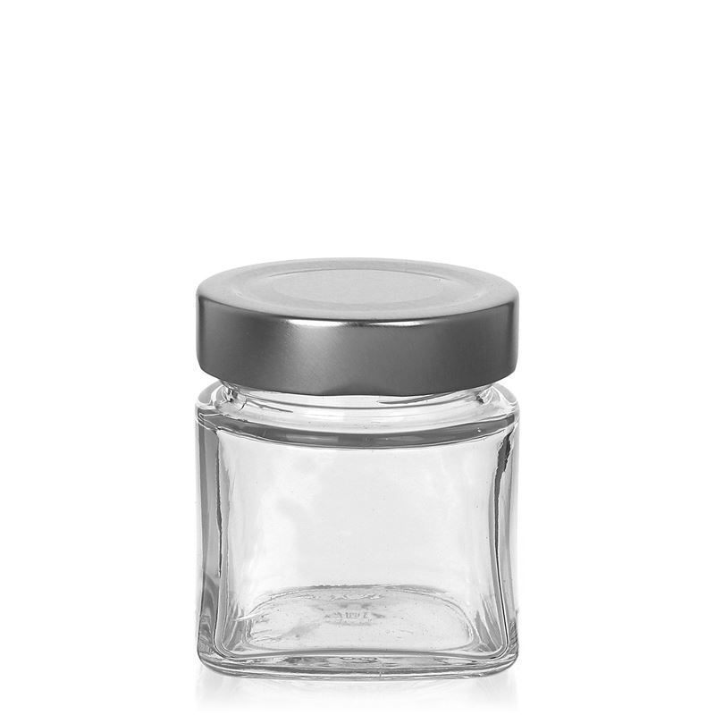 106 ml Frasco quadrado 'Luxor', Boca: Deep-Twist-Off (DTO 58) 106 ml Frasco quadrado 'Luxor', Boca: Deep-Twist-Off (DTO 58)