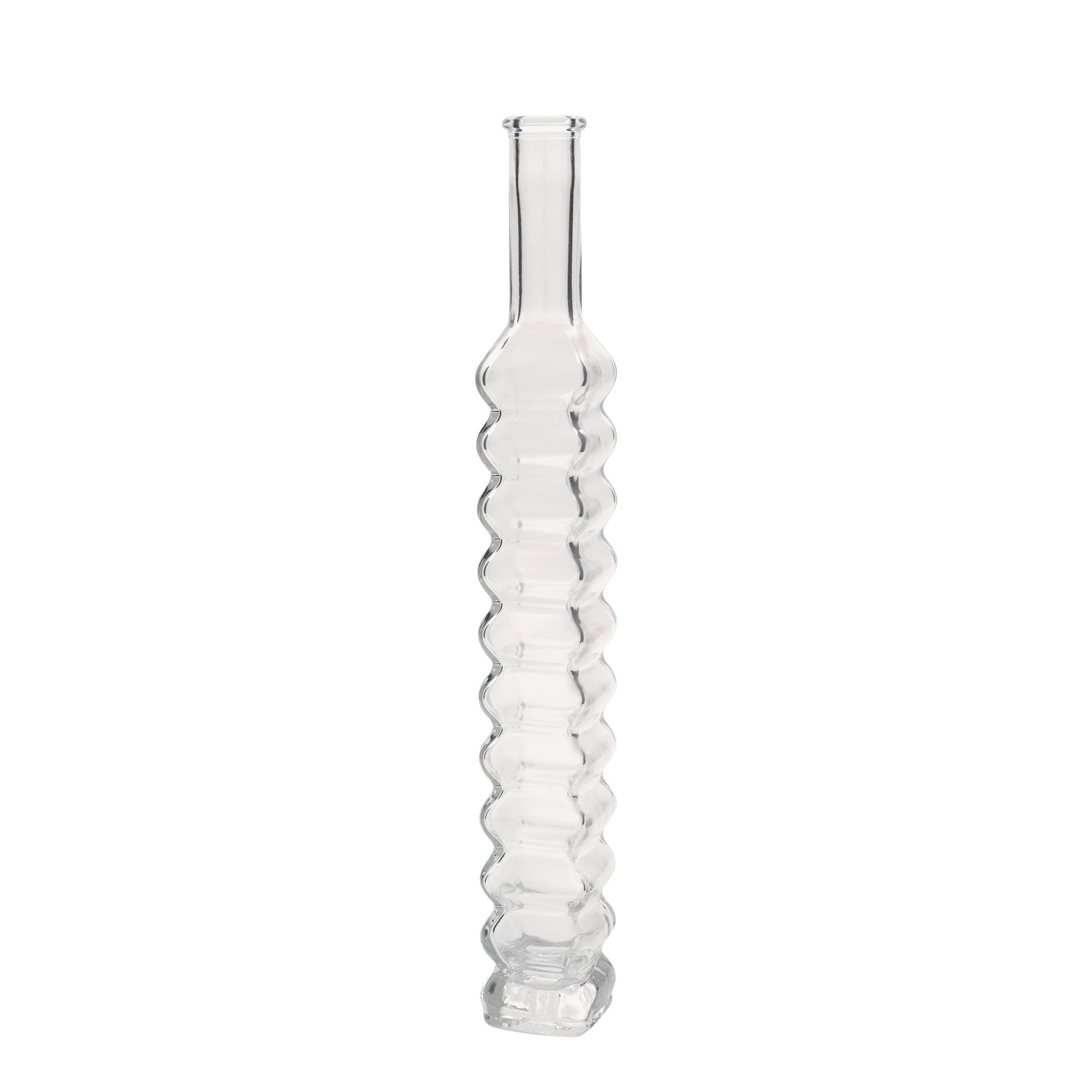 Garrafa de vidro de 200 ml 'Roma, quadrada, Boca: cortiça