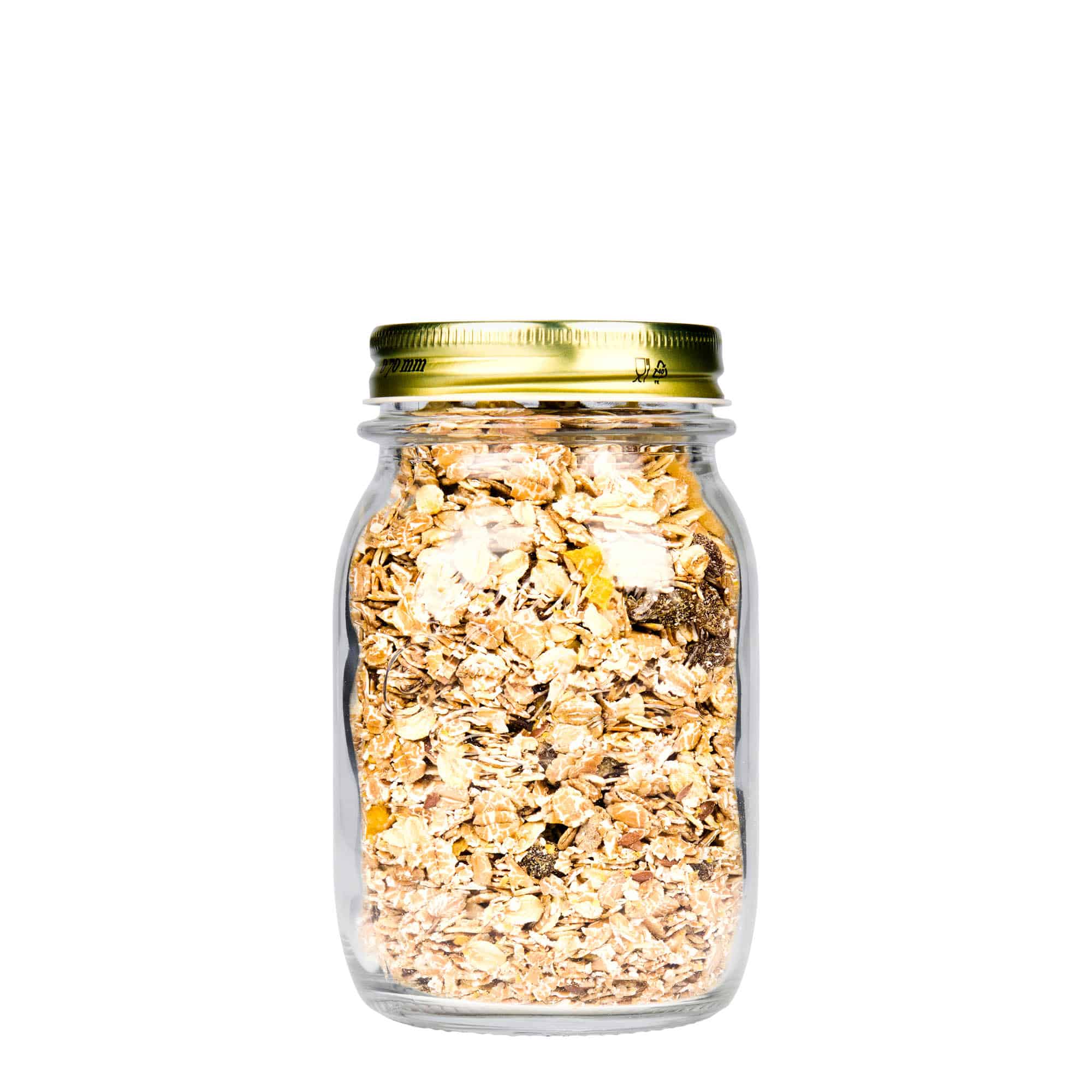 Frasco de vidro de 500 ml 'Quattro Stagioni', abertura: tampa de rosca