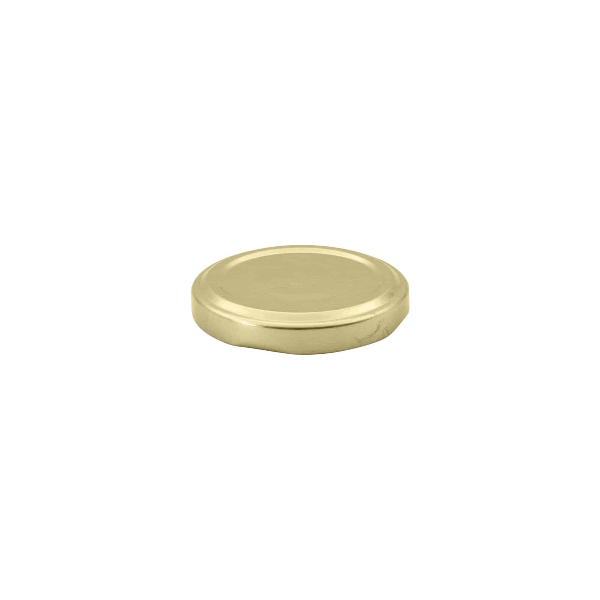 Tampa Twist-Off, folha de flandres, dourado, para boca: TO 53 Tampa Twist-Off, folha de flandres, dourado, para boca: TO 53