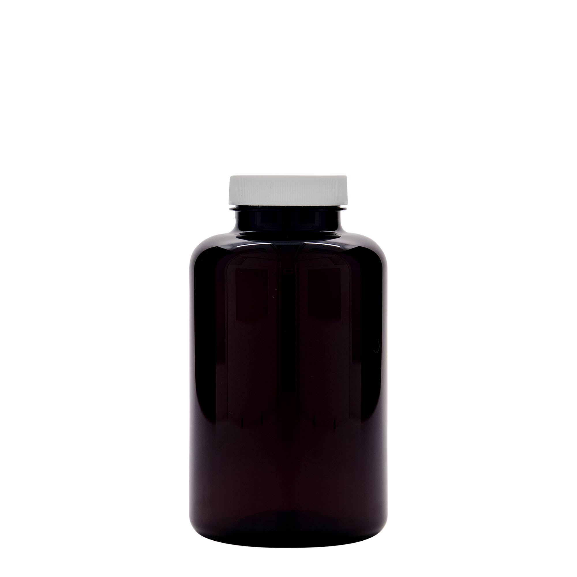 500 ml PET-frasco, plástico, castanho, bocal: 45/400