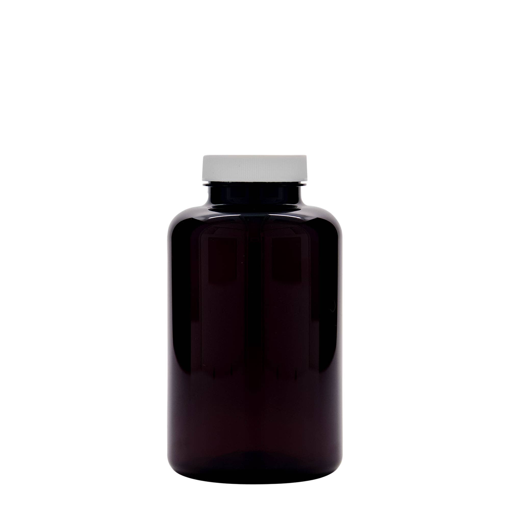 500 ml PET-frasco, plástico, castanho, bocal: 45/400