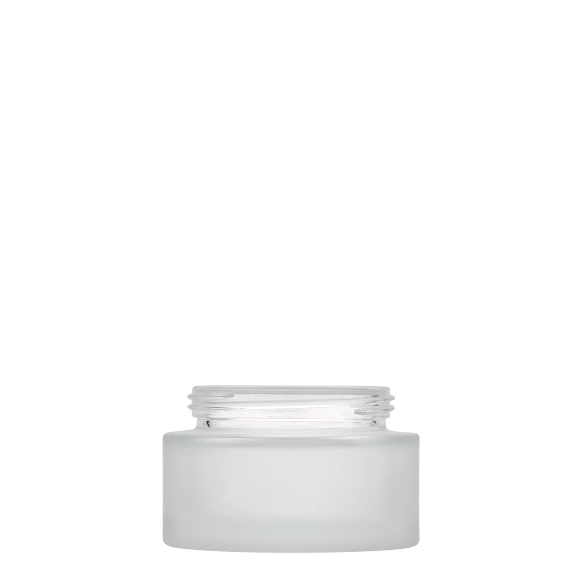 50 ml Pote 'Platin Edition', vidro, gelo, boca: Tampa de rosca 50 ml Pote 'Platin Edition', vidro, gelo, boca: Tampa de rosca