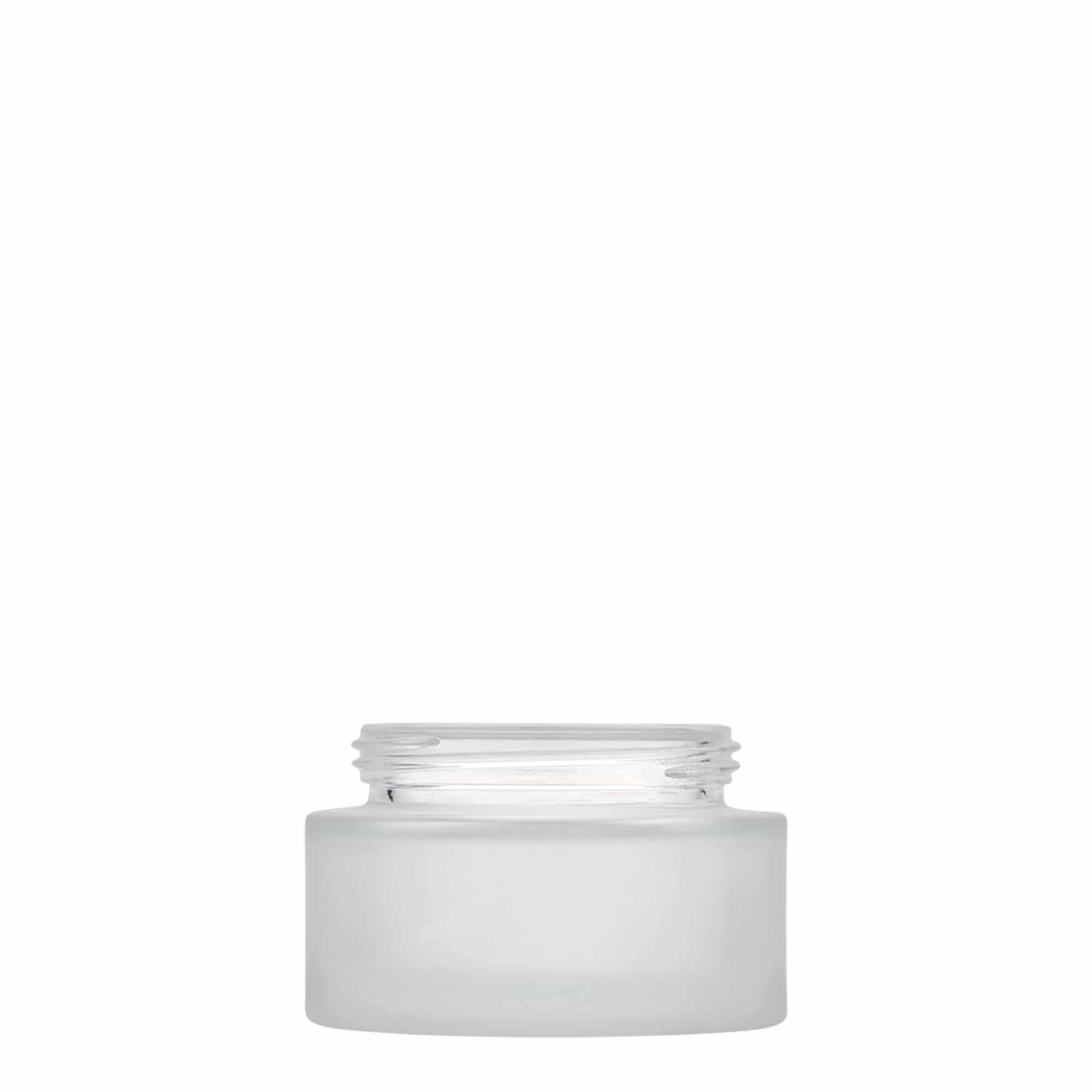 50 ml frasco 'Edição Platina', vidro, fosco, abertura: tampa de rosca