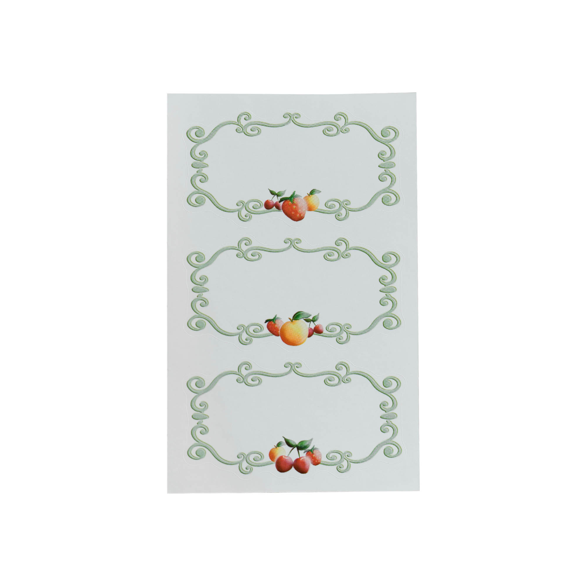 Zweckform Etiquetas 'Moldura Frutas', retangulares, papel, multicoloridas Zweckform Etiquetas 'Moldura Frutas', retangulares, papel, multicoloridas