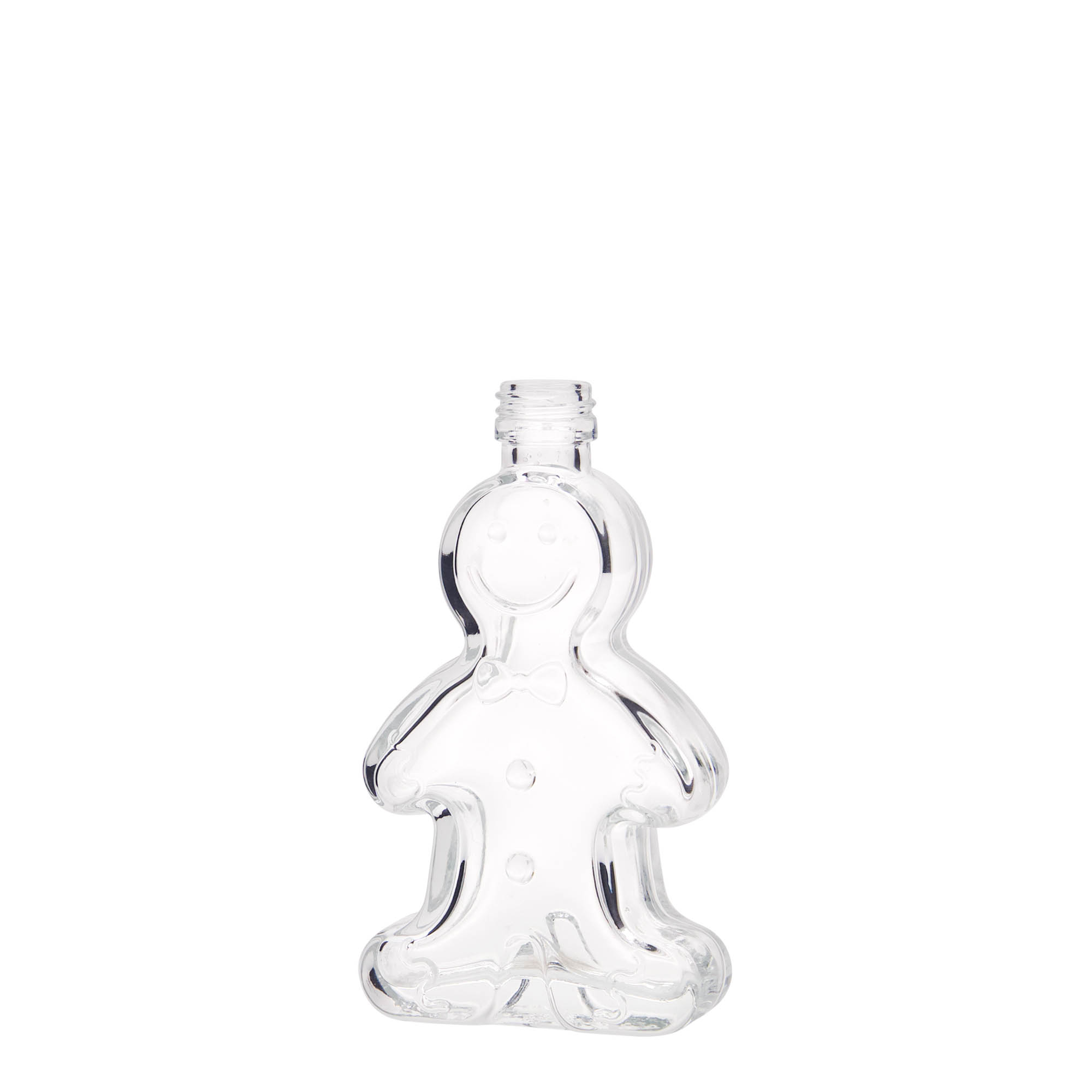 Frasco de vidro de 50 ml 'Homem de Gengibre', Boca: PP 18
