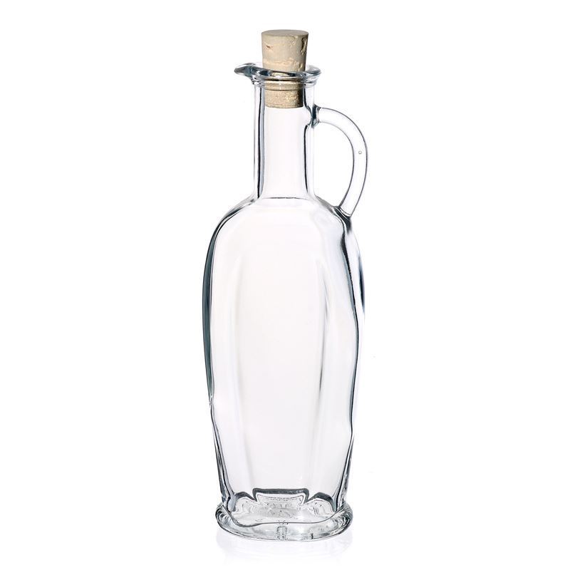 Garrafa de vidro de 250 ml 'Eleganta', oval, boca: cortiça Garrafa de vidro de 250 ml 'Eleganta', oval, boca: cortiça